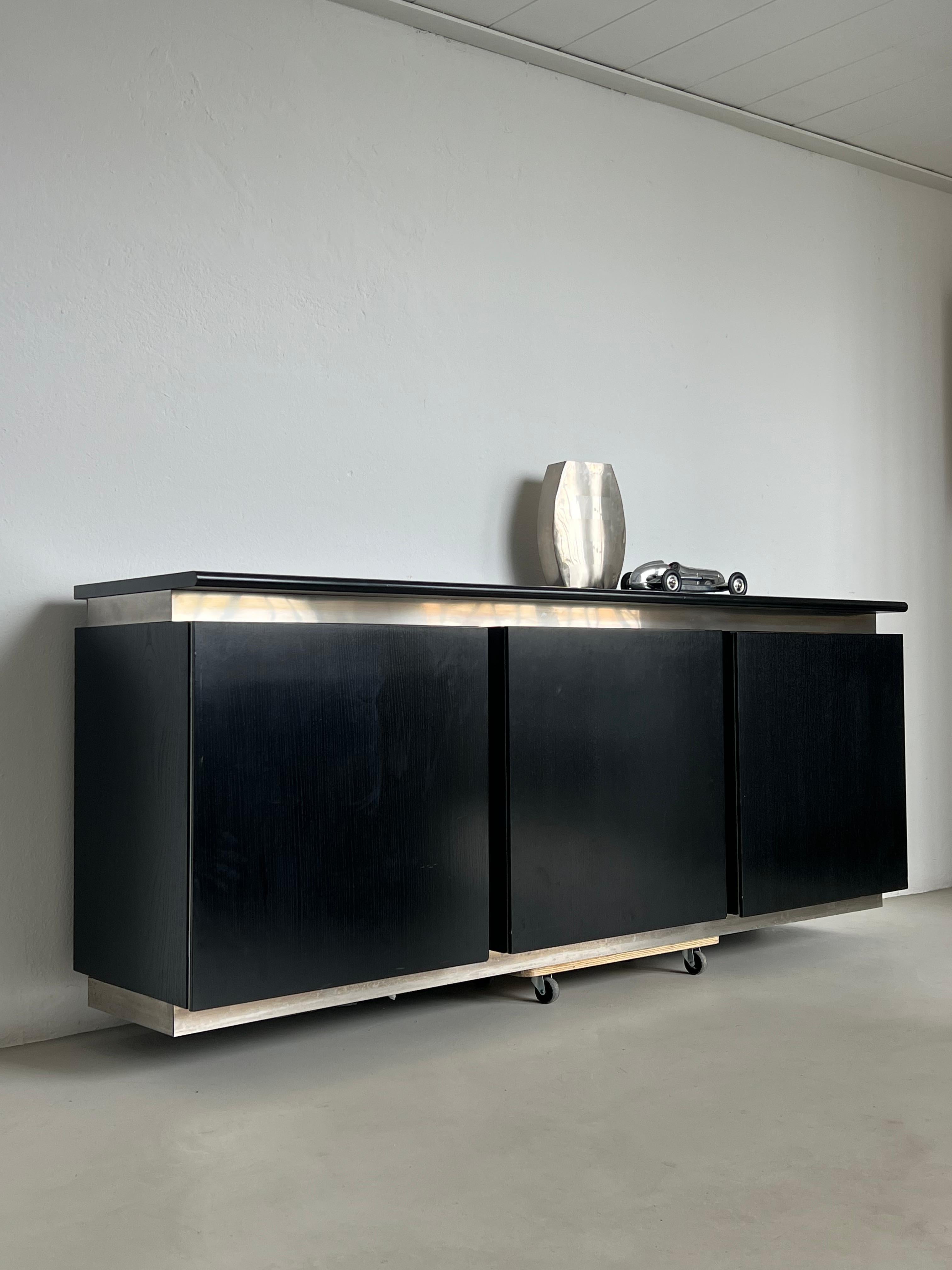 Amazing Sideboard / Bar Cabinet by Giotto Stoppino for Acerbis 1970's In Good Condition For Sale In Milano, IT