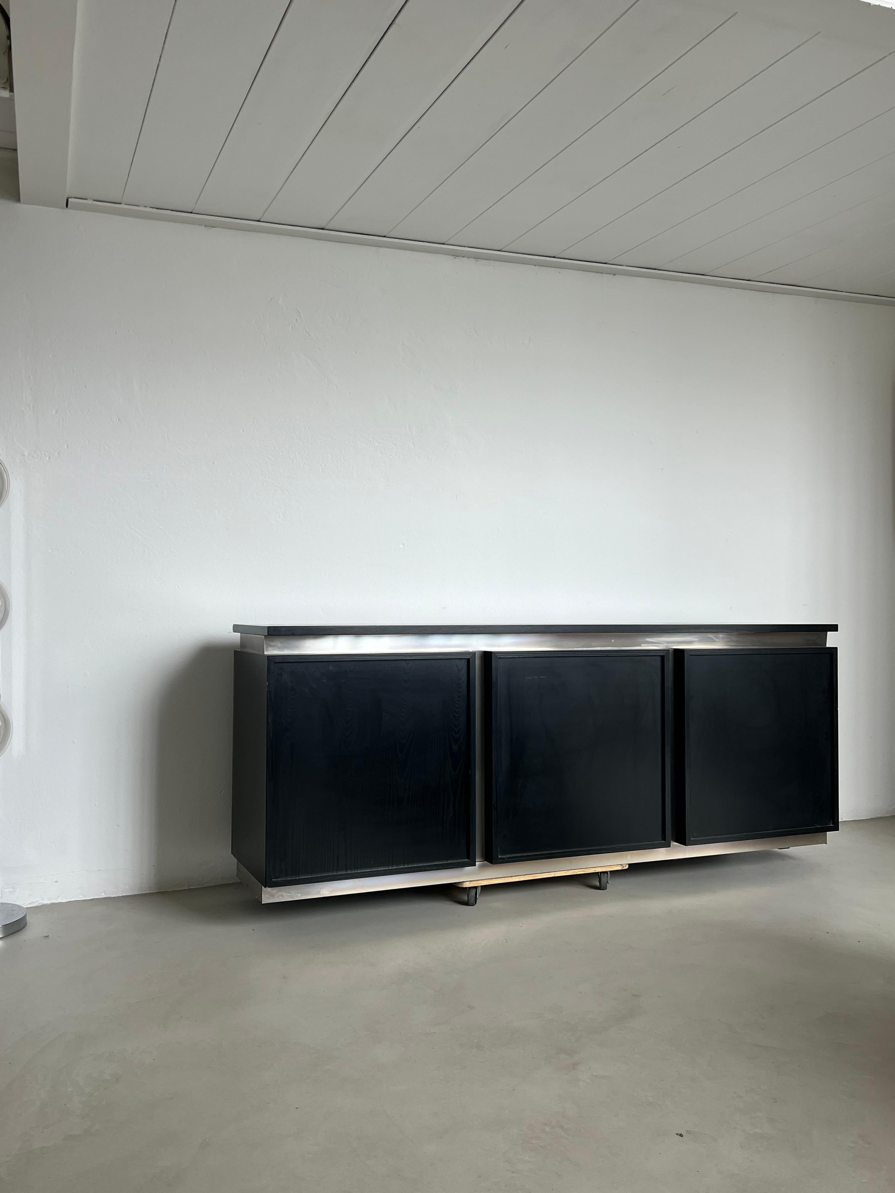 Late 20th Century Amazing Sideboard / Bar Cabinet by Giotto Stoppino for Acerbis 1970's For Sale