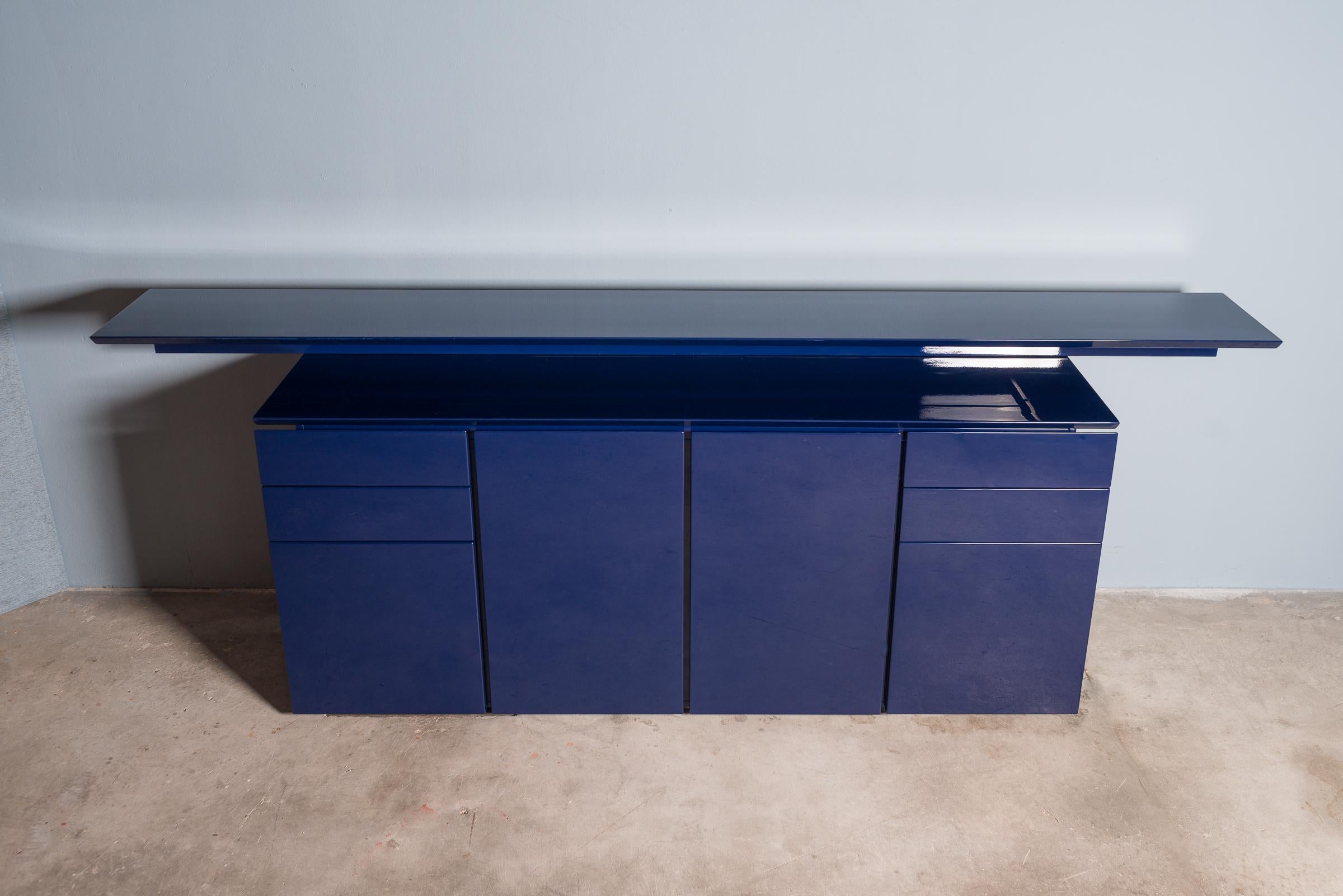 Lacquered Sideboard by G.Offredi for Saporiti