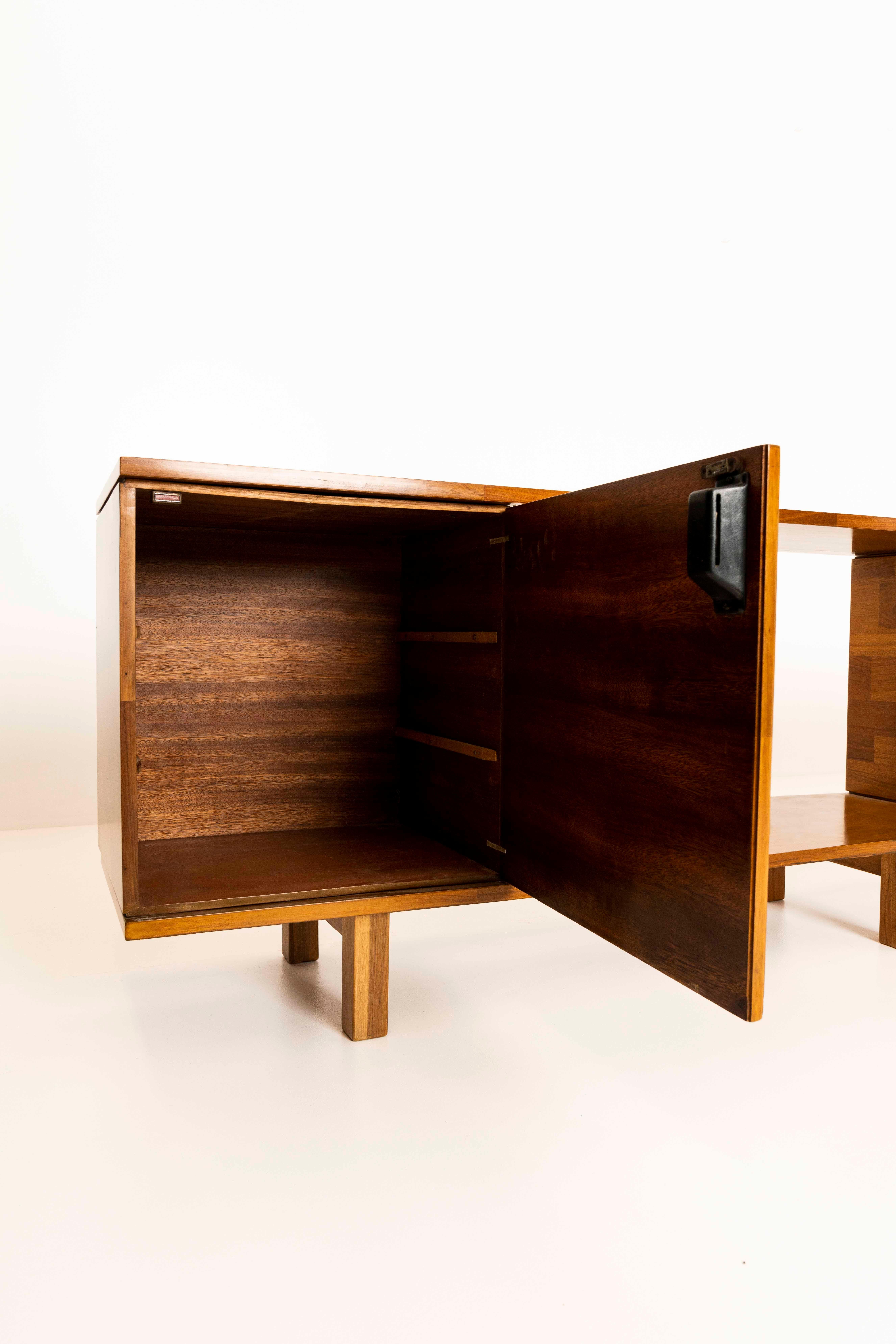 Mid-Century Modern Sideboard by Jorge Zalszupin in Imbuia Wood for L’atelier, Brazil 1960s For Sale