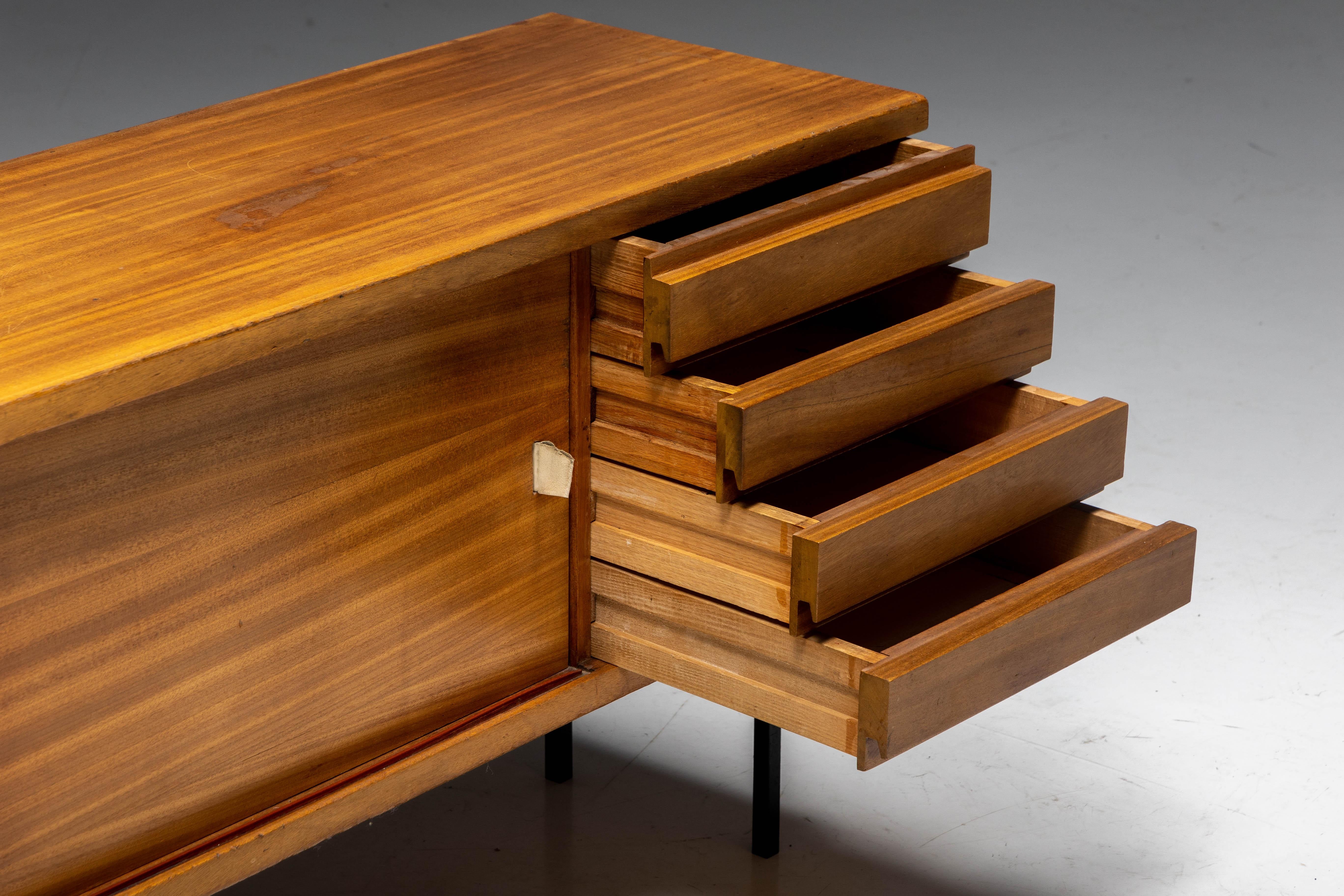 Mid-Century Modern Sideboard by Jos De Mey for Luxus, Belgium, 1950s For Sale