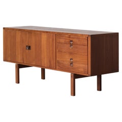 Lennart Bender Teak Sideboard with Rosewood handles for Ulferts, Sweden, 1960’s