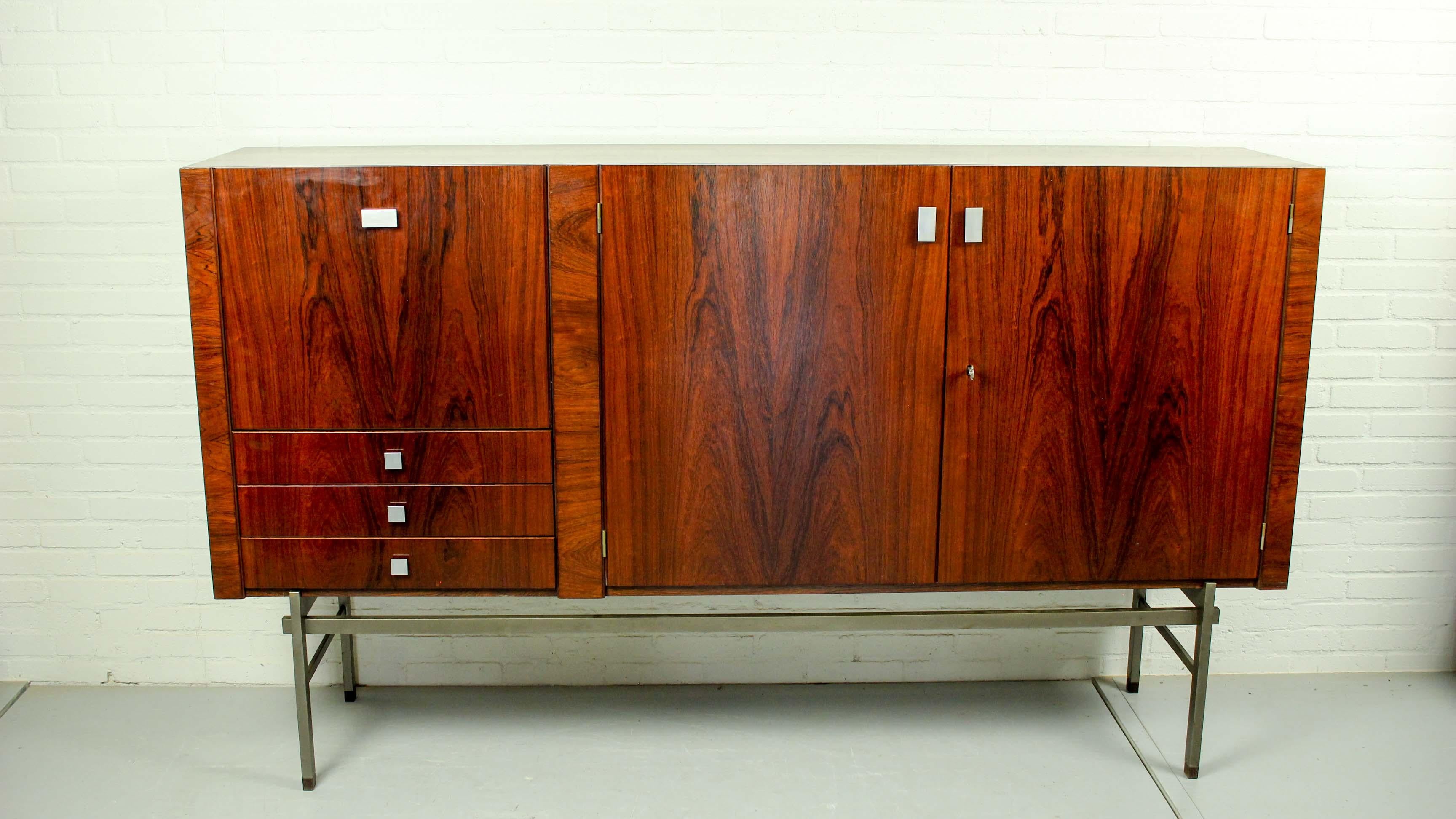 Rosewood Sideboard by Louis van Teeffelen for WéBé, 1960s 7