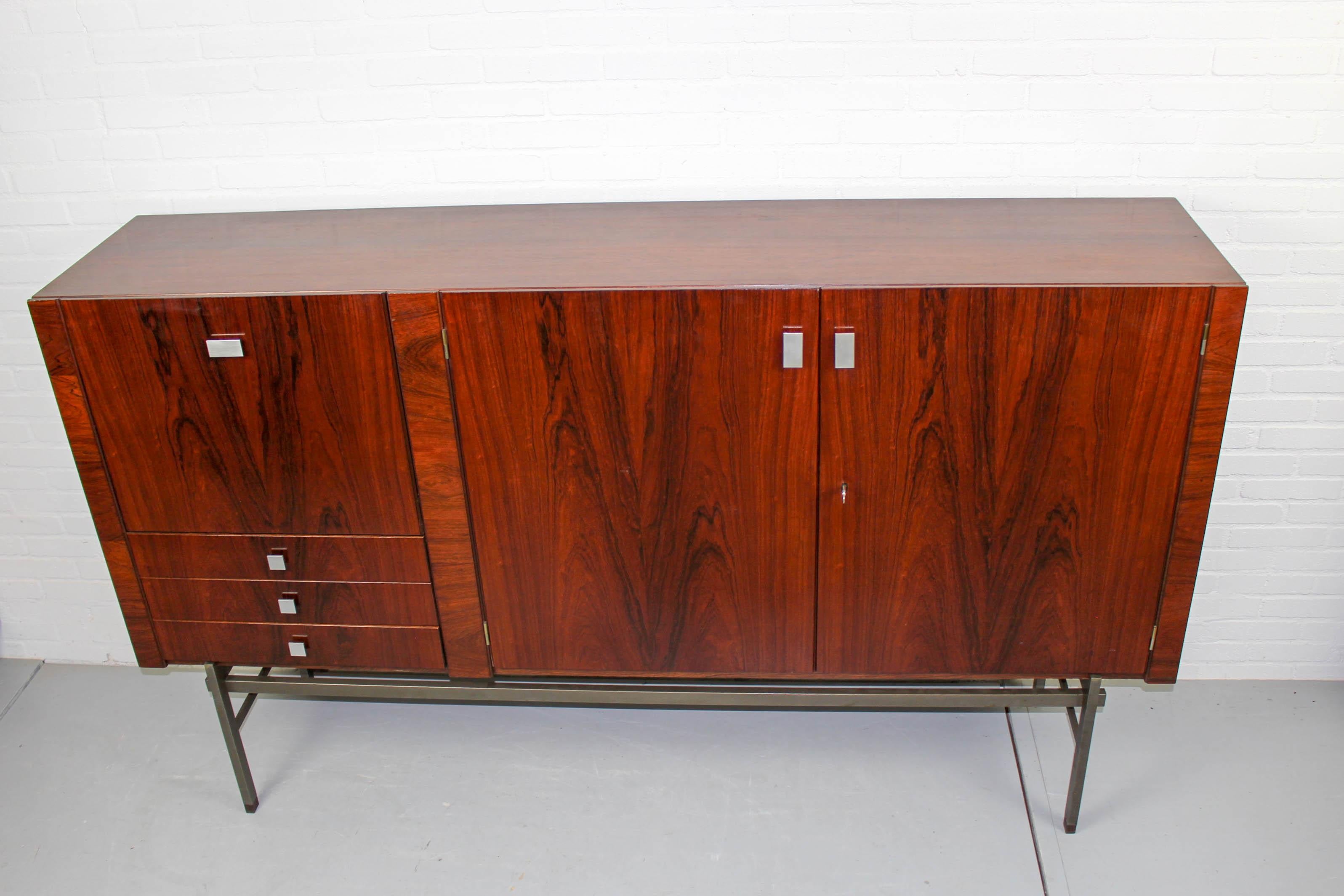 Rosewood Sideboard by Louis van Teeffelen for WéBé, 1960s 8