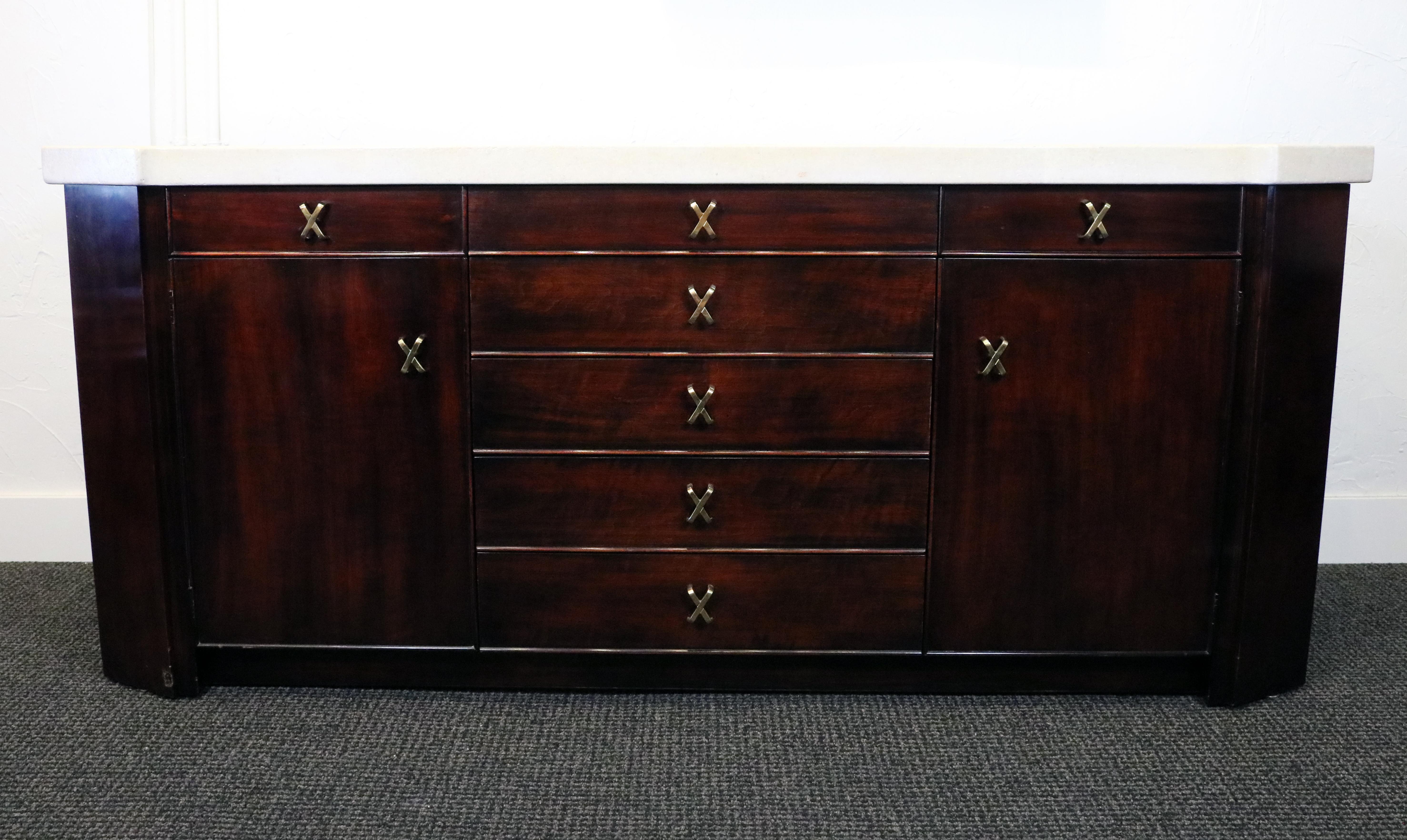 American Sideboard by Paul Frankl for Johnson Furniture Co. in Mahogany and Cork