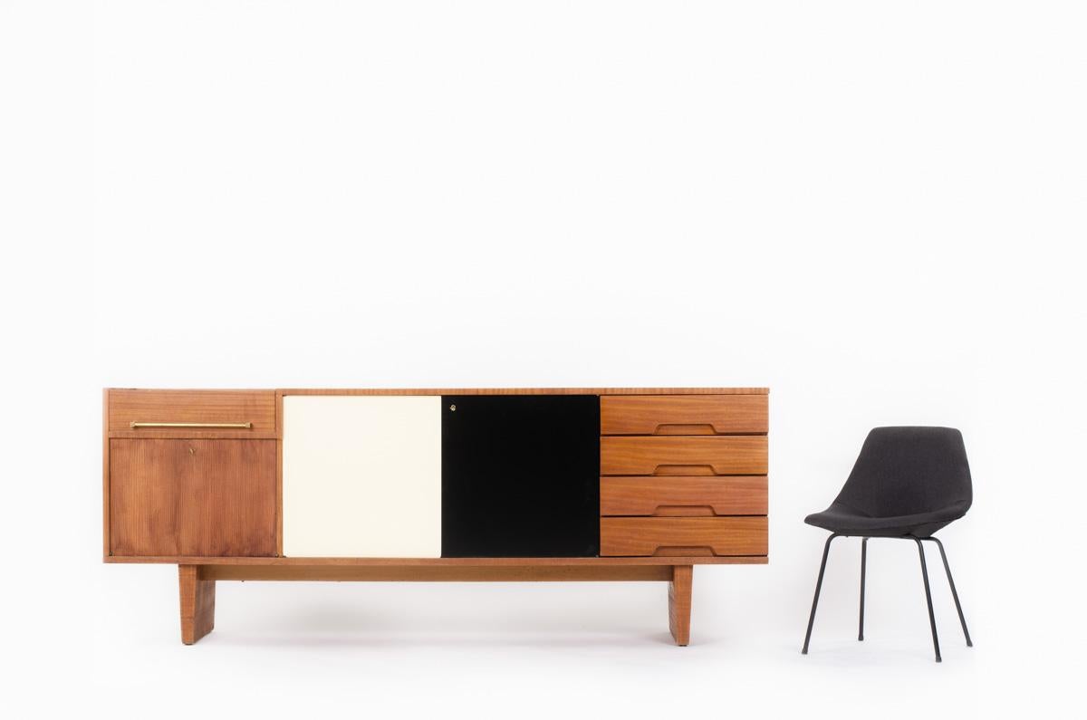 Sideboard by Robert Debieve for Les Huchers Minvielle, 1950s For Sale 5