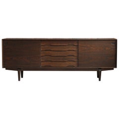 Retro Sideboard by Skovby Møbler No. 65, Dark Stained Oak, Midcentury, Danish Design