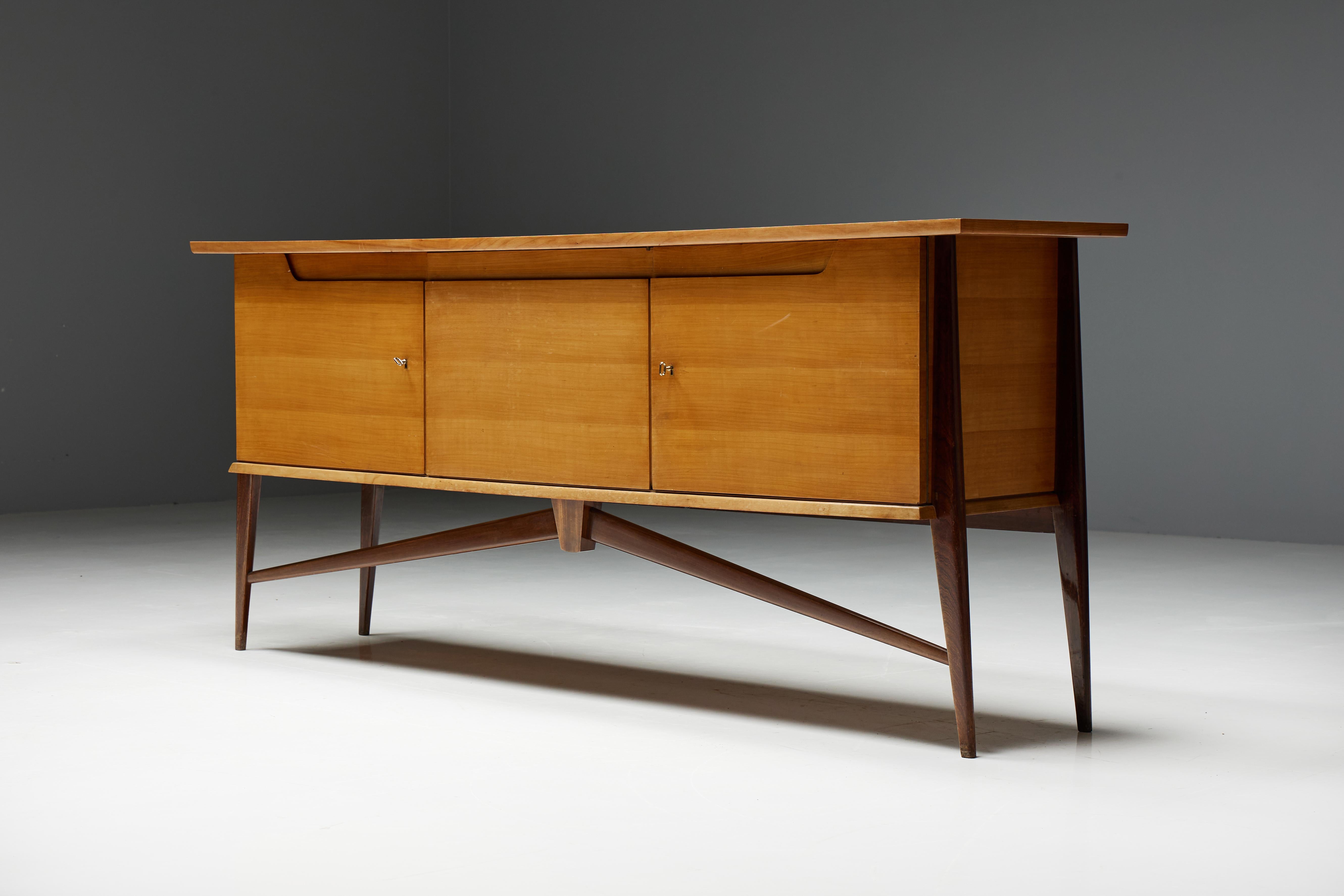 Mid-20th Century Sideboard by Vandenbulcke for De Coene, Belgium, 1950s For Sale