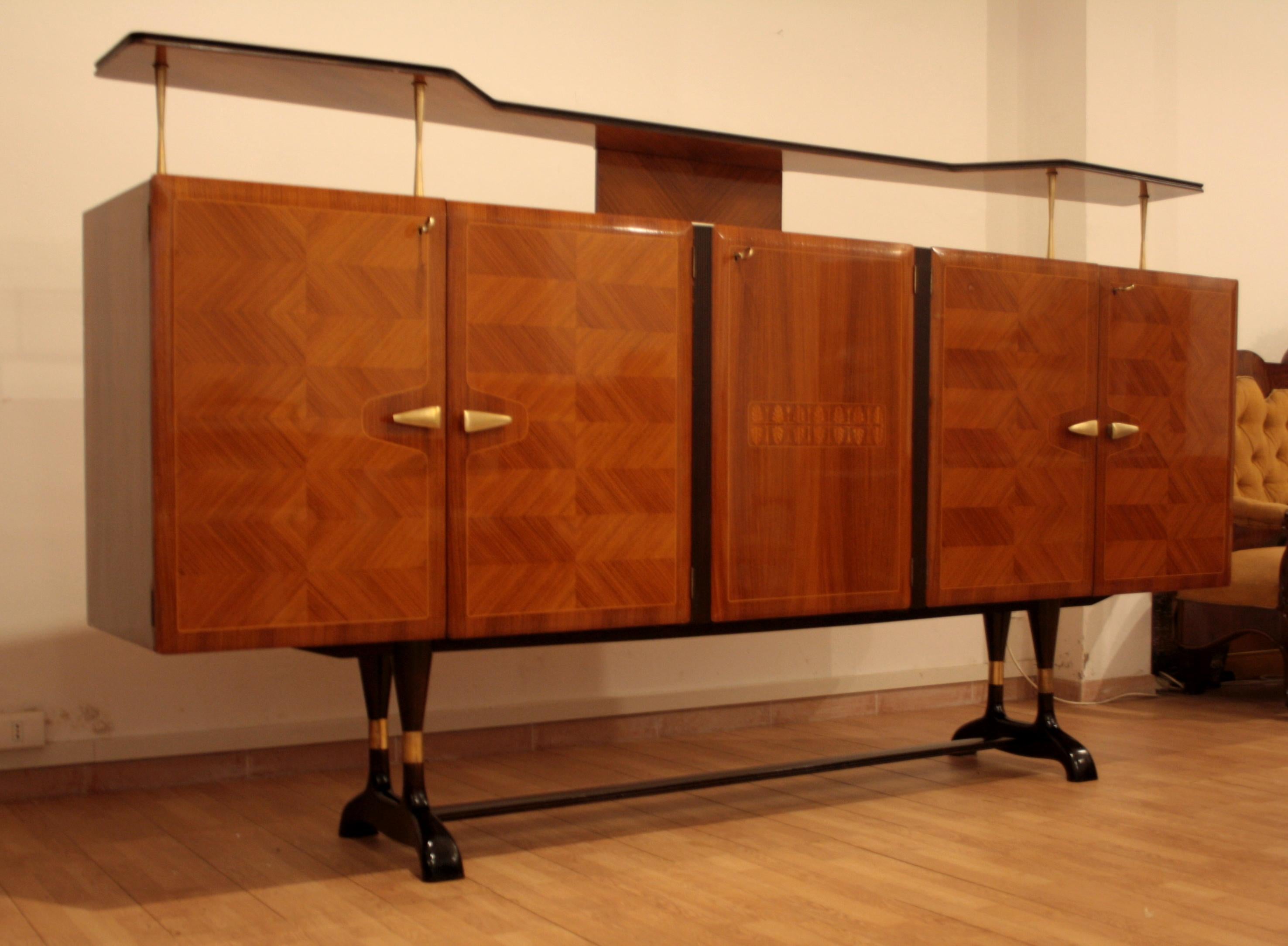 Middle 20th Century Sideboard by Vittorio Dassi for Cecchini Mid Century Modern For Sale 13