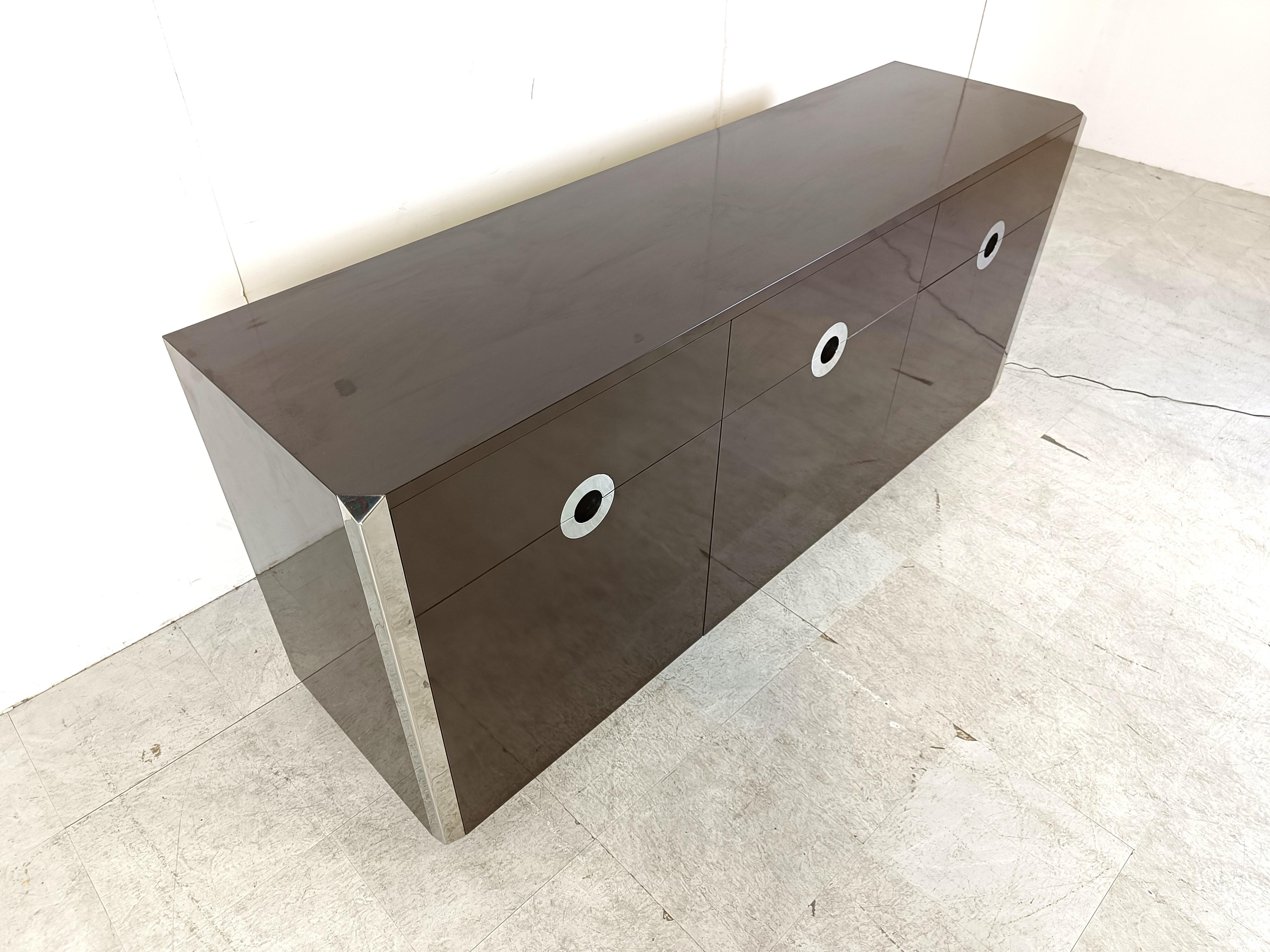 Italian Sideboard by Willy Rizzo for Mario Sabot, 1970s For Sale
