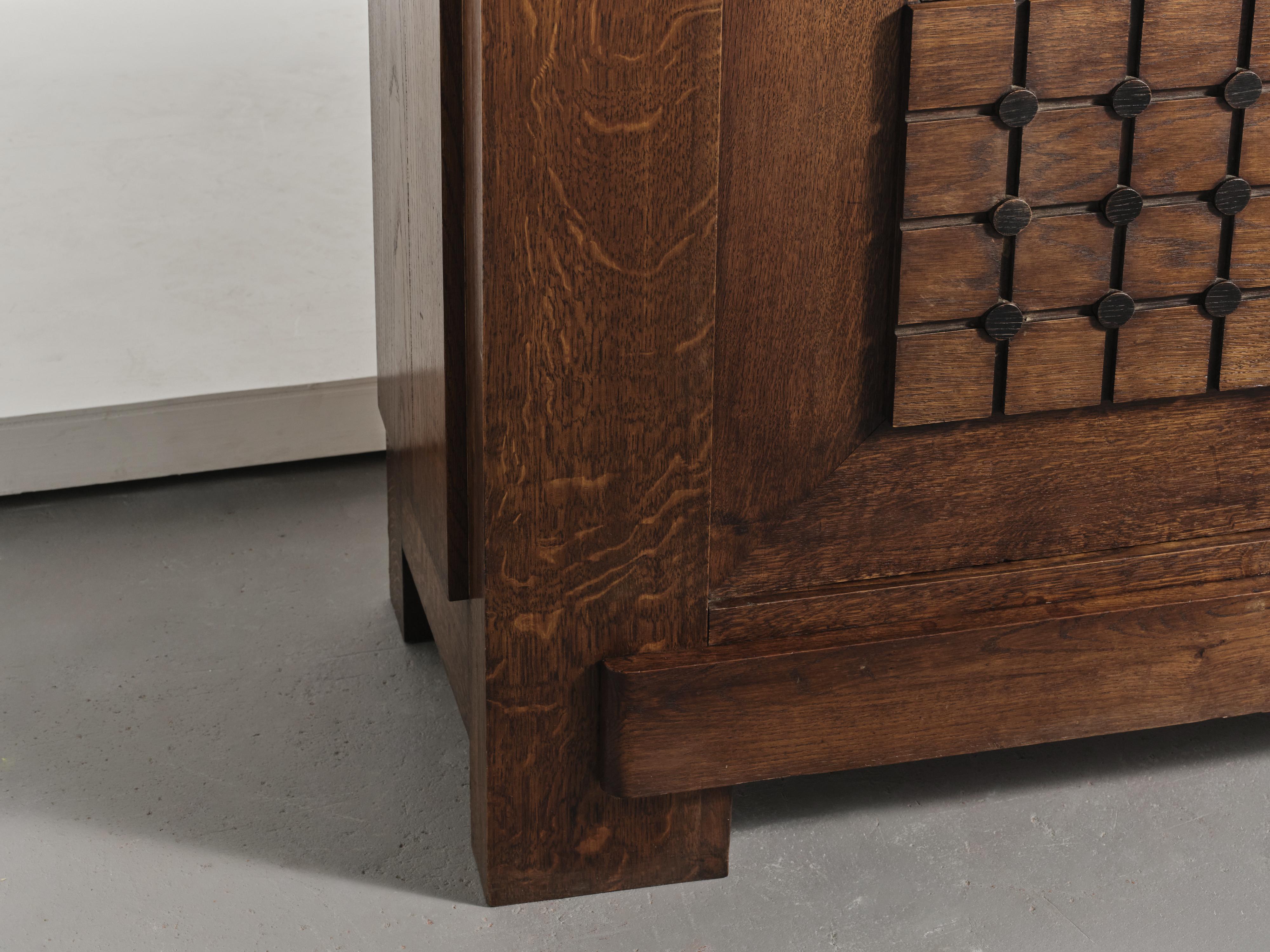 20th Century Sideboard / Cabinet Attributed to Charles Dudouyt, France, 1940s For Sale