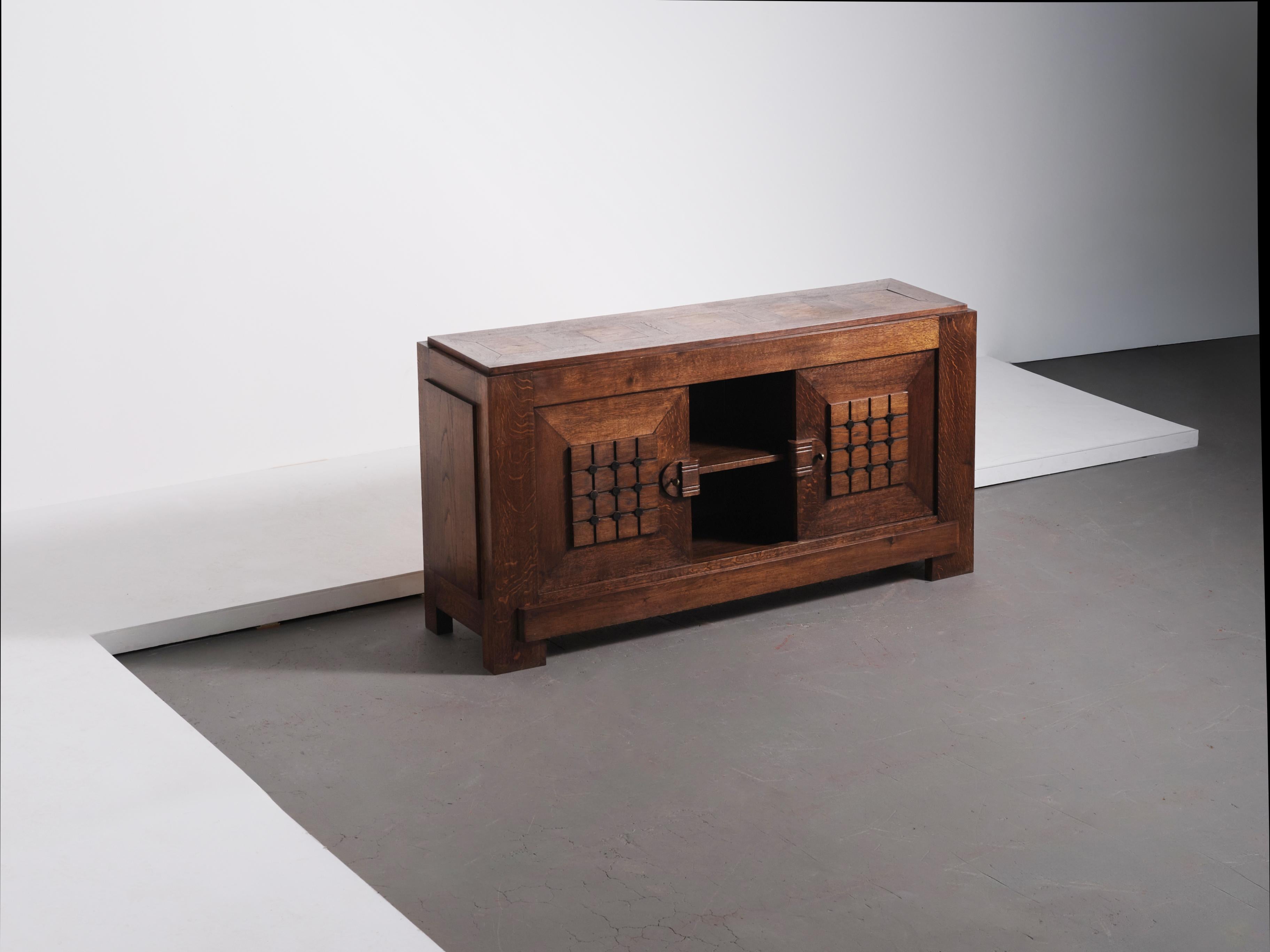 Sideboard / Cabinet Attributed to Charles Dudouyt, France, 1940s For Sale 2