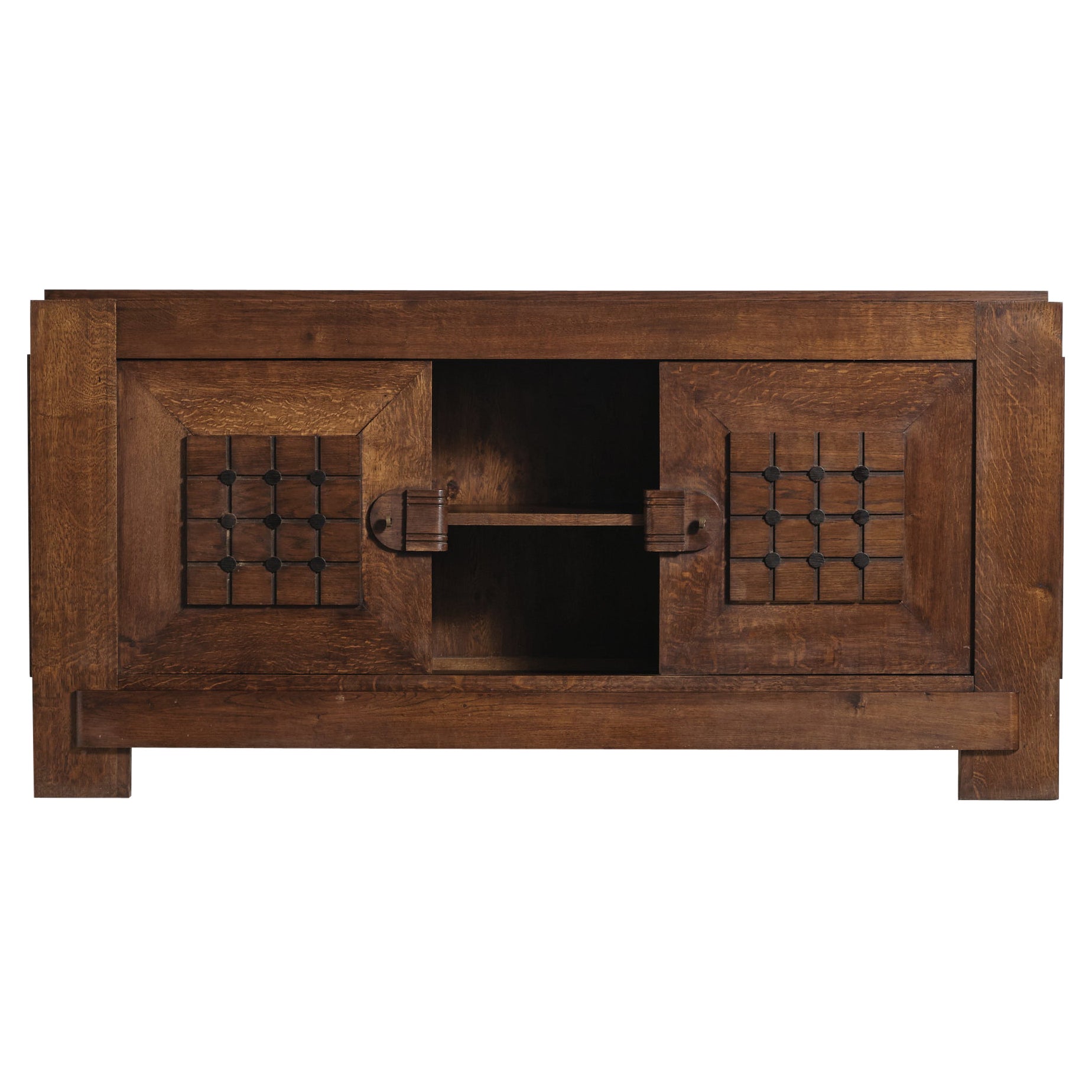 Sideboard / Cabinet Attributed to Charles Dudouyt, France, 1940s For Sale