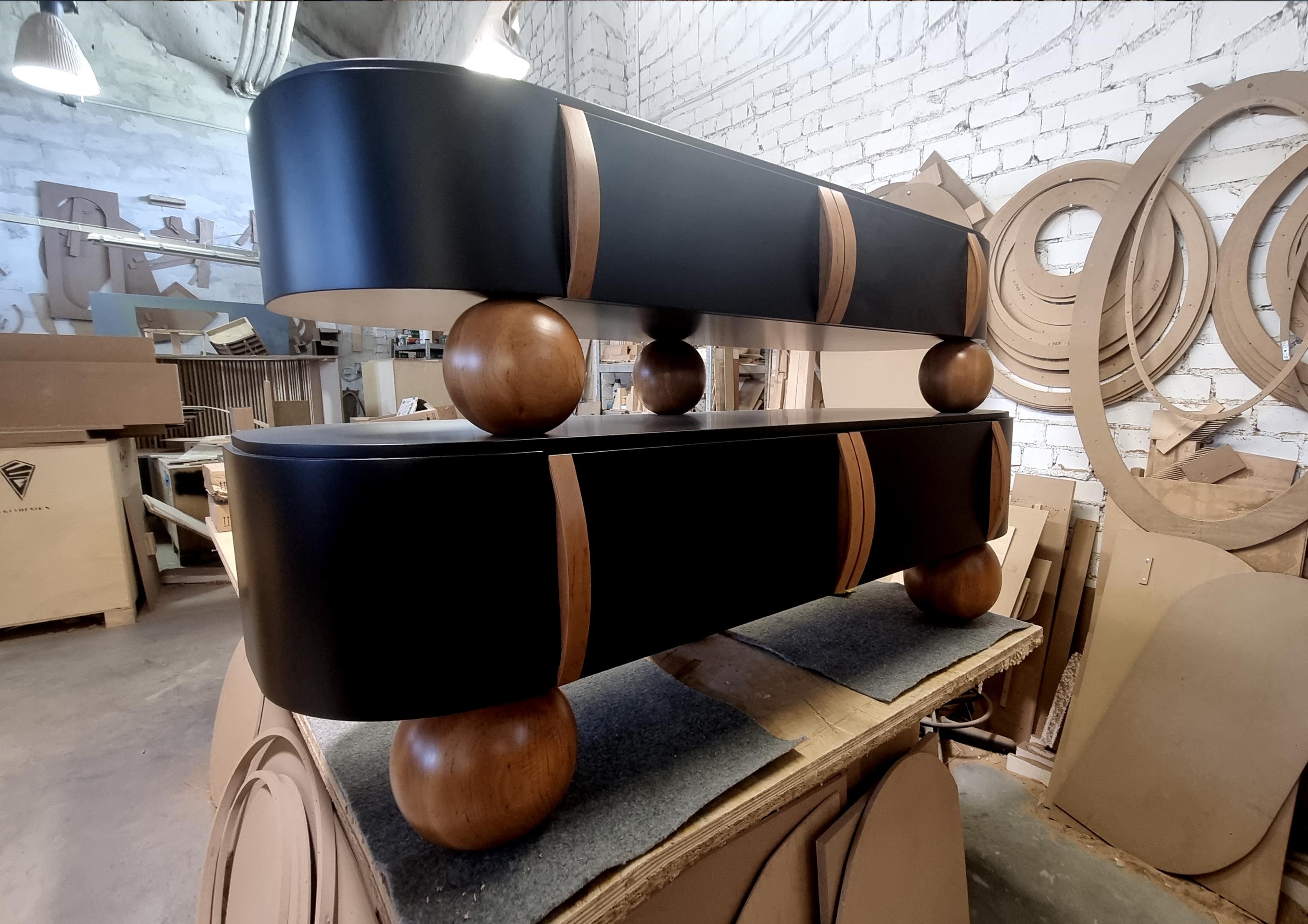 Modern Sideboard Cabinet by Egli Design For Sale