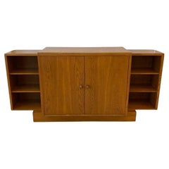 Art Deco Sideboard / Cabinet in Oak Wood by Jacques Émile Ruhlmann