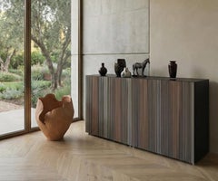 Sideboard Casamania & Horm Carlos Wood Moca - 4 doors design Renato Zamberlan