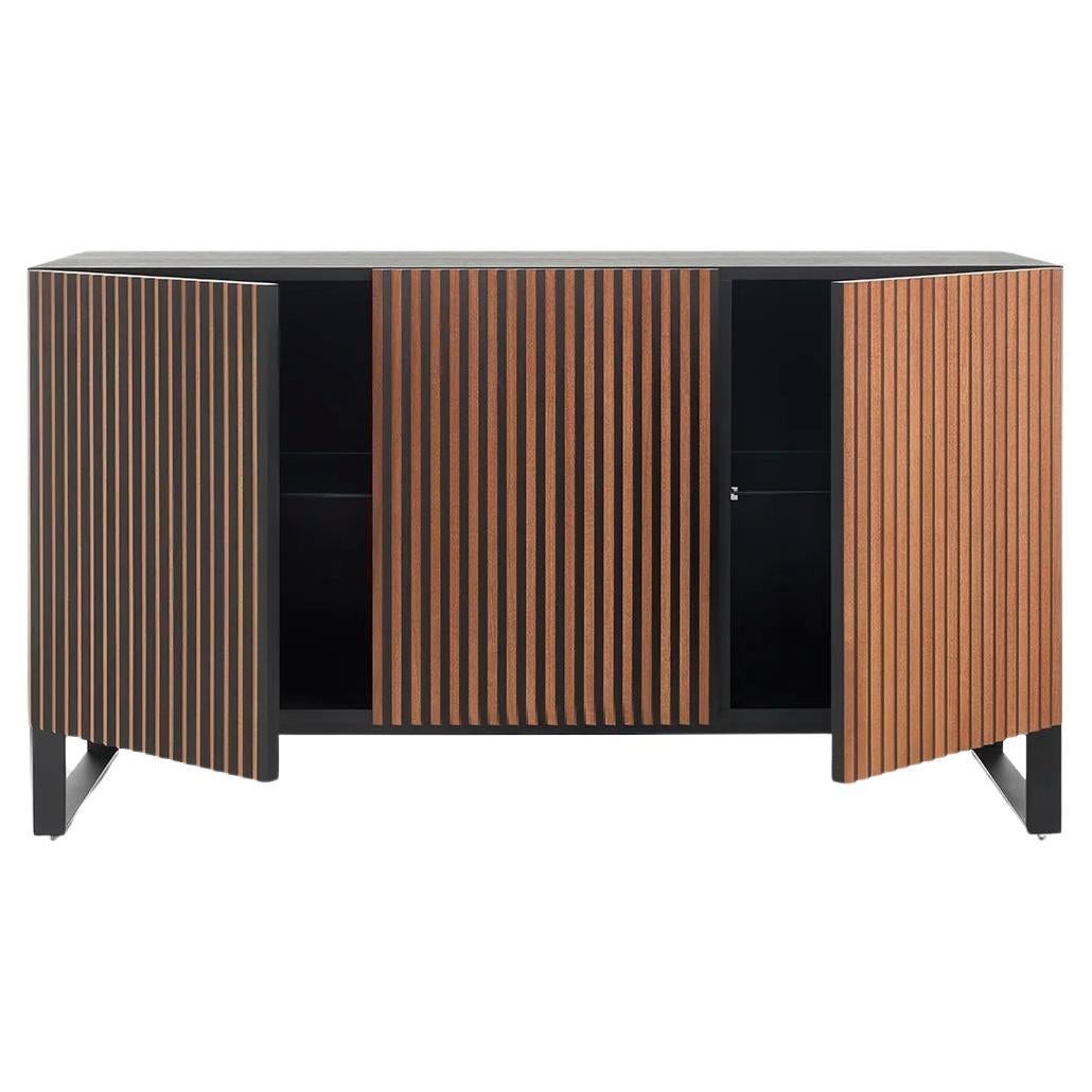 Sideboard Casamania & Horm Leon Wood Minimal Design - 3 Doors