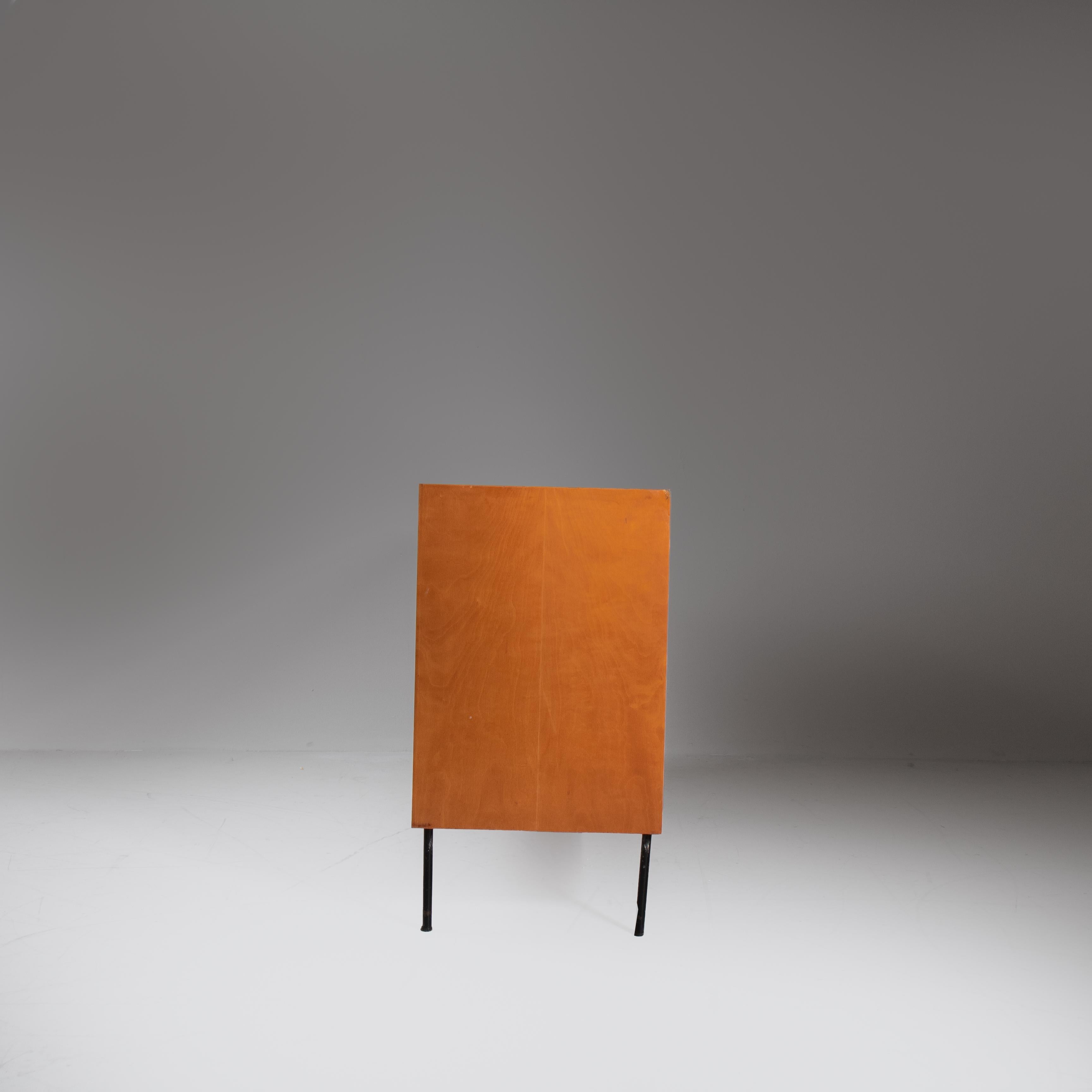 Sideboard verde e giallo in legno e formica, 1960 in vendita 3