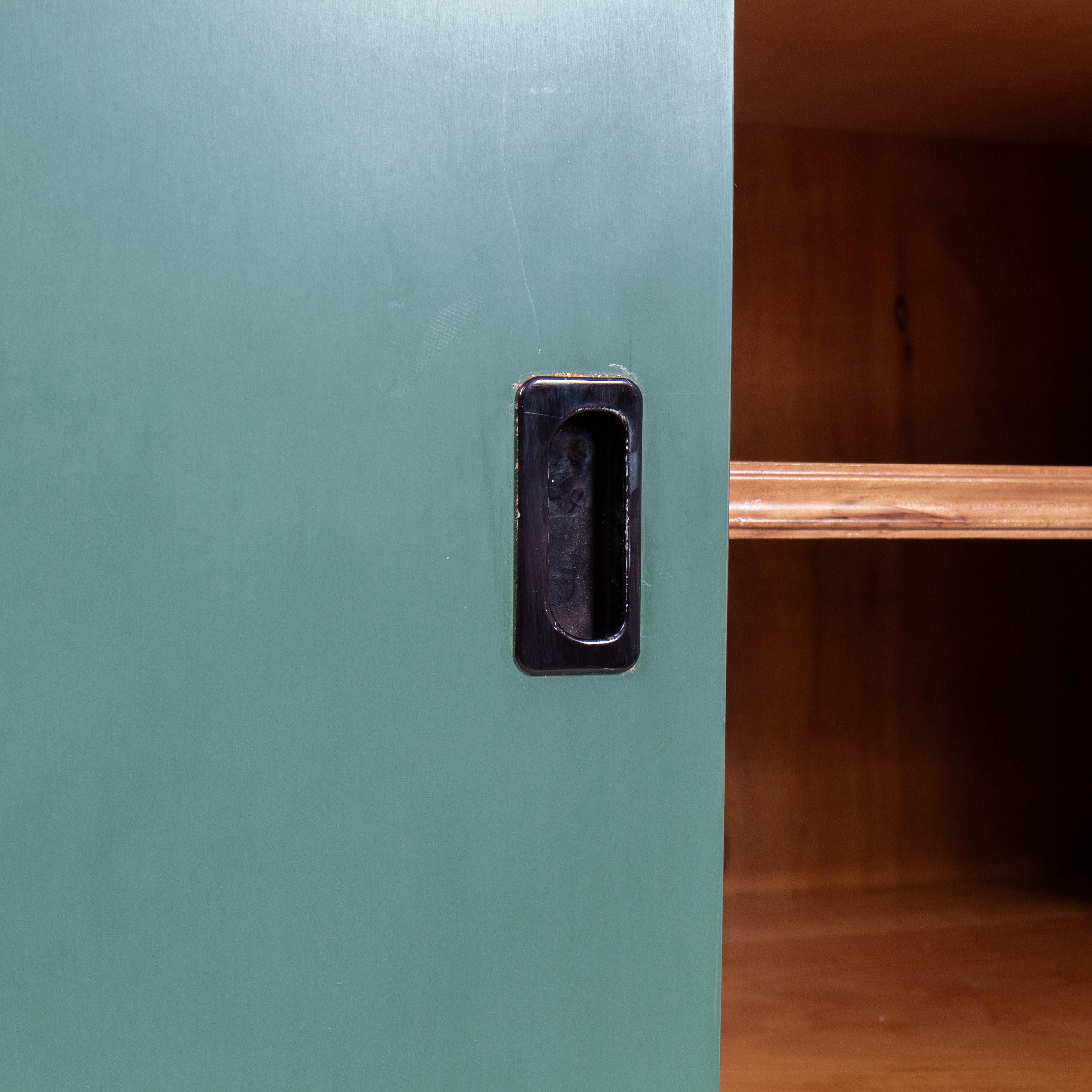 Formica Sideboard verde e giallo in legno e formica, 1960 in vendita