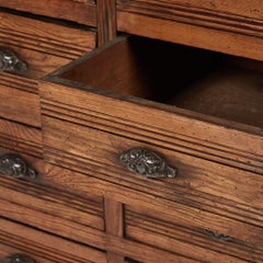19th Century French Sideboard Chest of Drawers with Stone Top