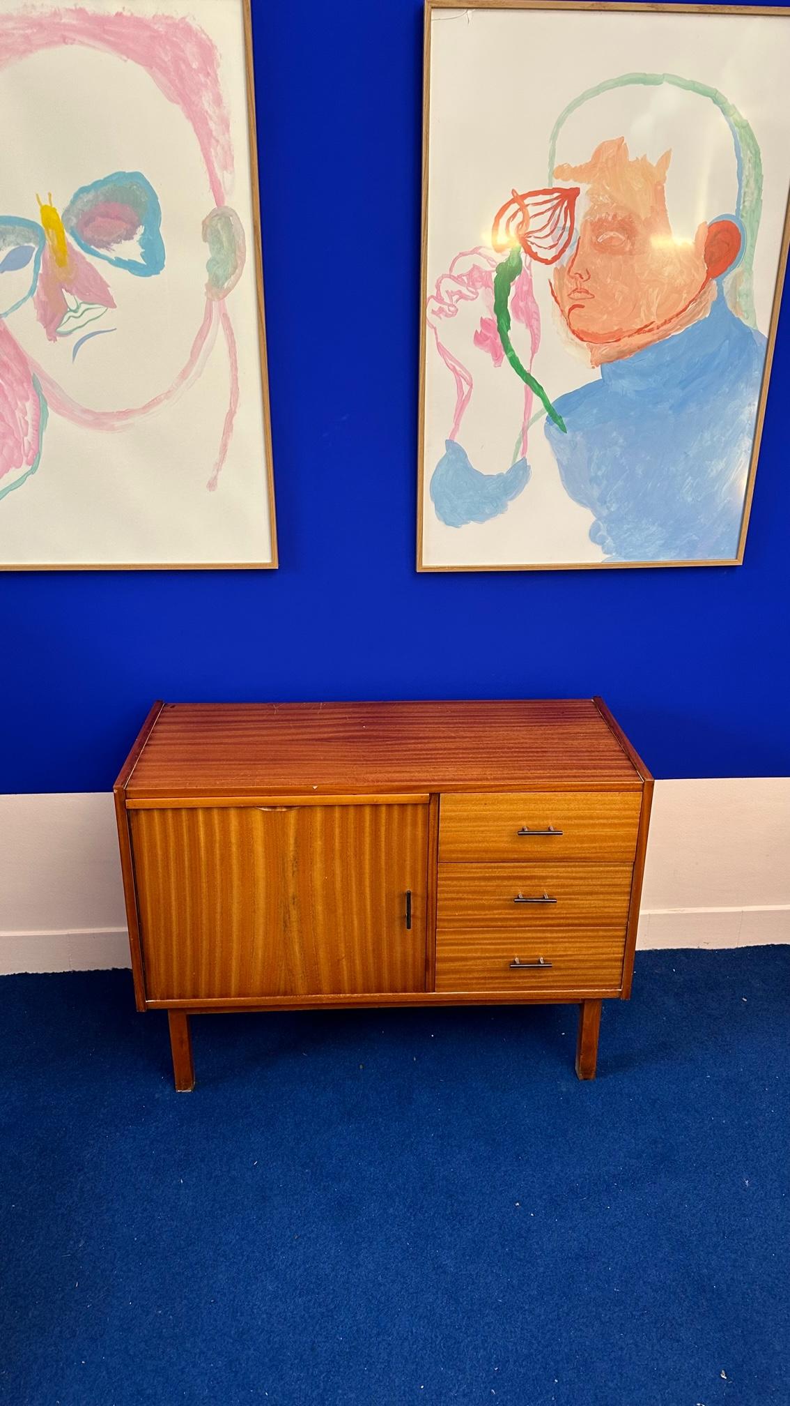 Mid-Century Modern Sideboard Cocktail Cabinet from the 60's For Sale