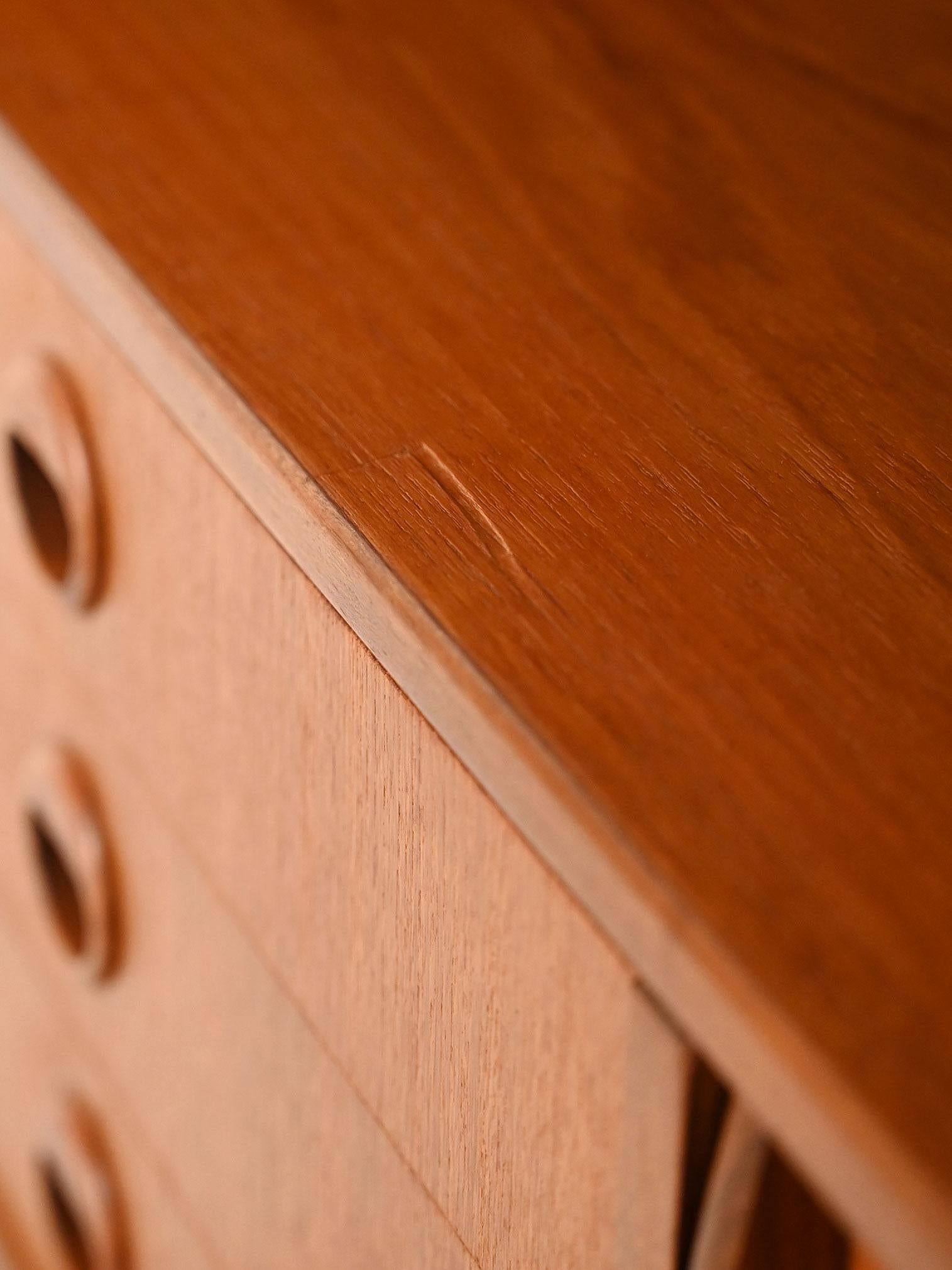 Sideboard con libreria in teak e mogano For Sale 2