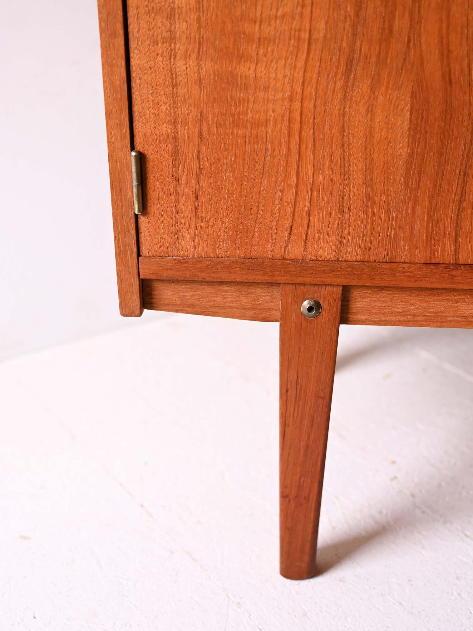Teak Sideboard with pull-out top For Sale