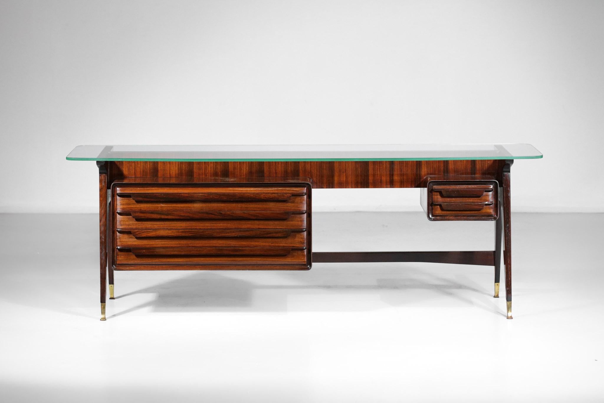 Credenza Console Vittorio Dassi Design italiano anni '60 in legno massiccio G180 in vendita 3