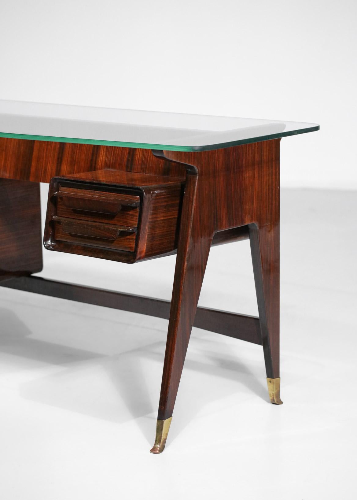 Sideboard Console Vittorio Dassi 60's Italian Design in Solid Wood G180 For Sale 6