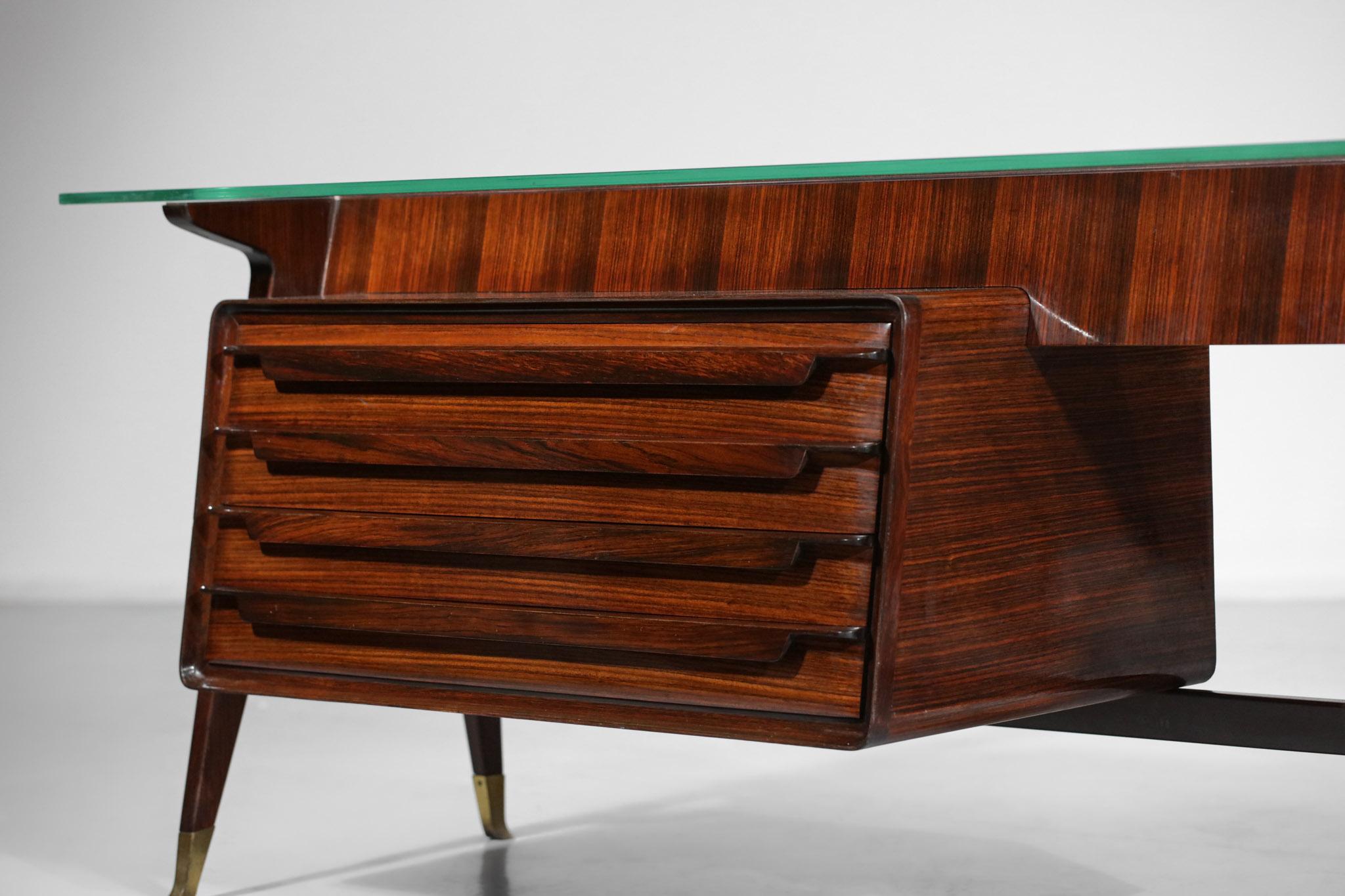 Sideboard Console Vittorio Dassi 60's Italian Design in Solid Wood G180 For Sale 7