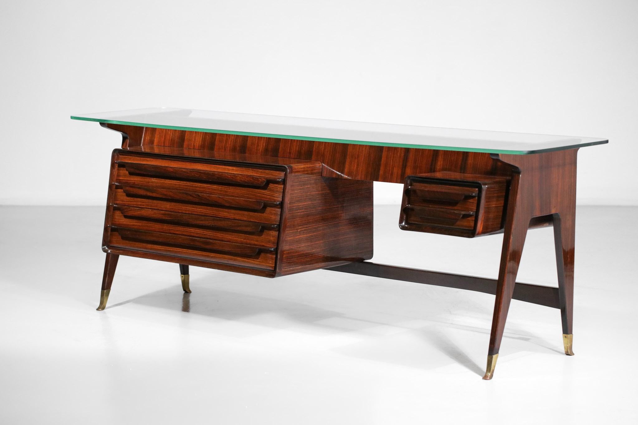 Sideboard Console Vittorio Dassi 60's Italian Design in Solid Wood G180 For Sale 8