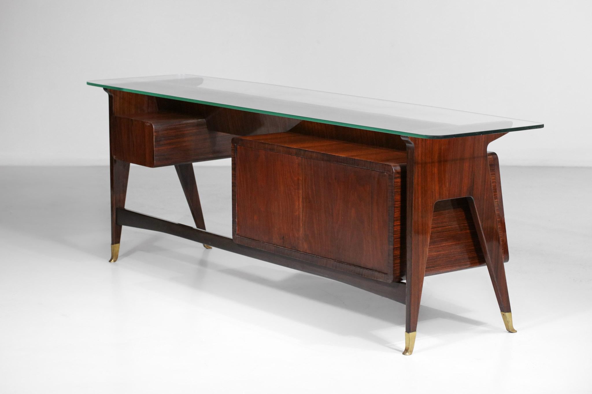 Sideboard Console Vittorio Dassi 60's Italian Design in Solid Wood G180 For Sale 14