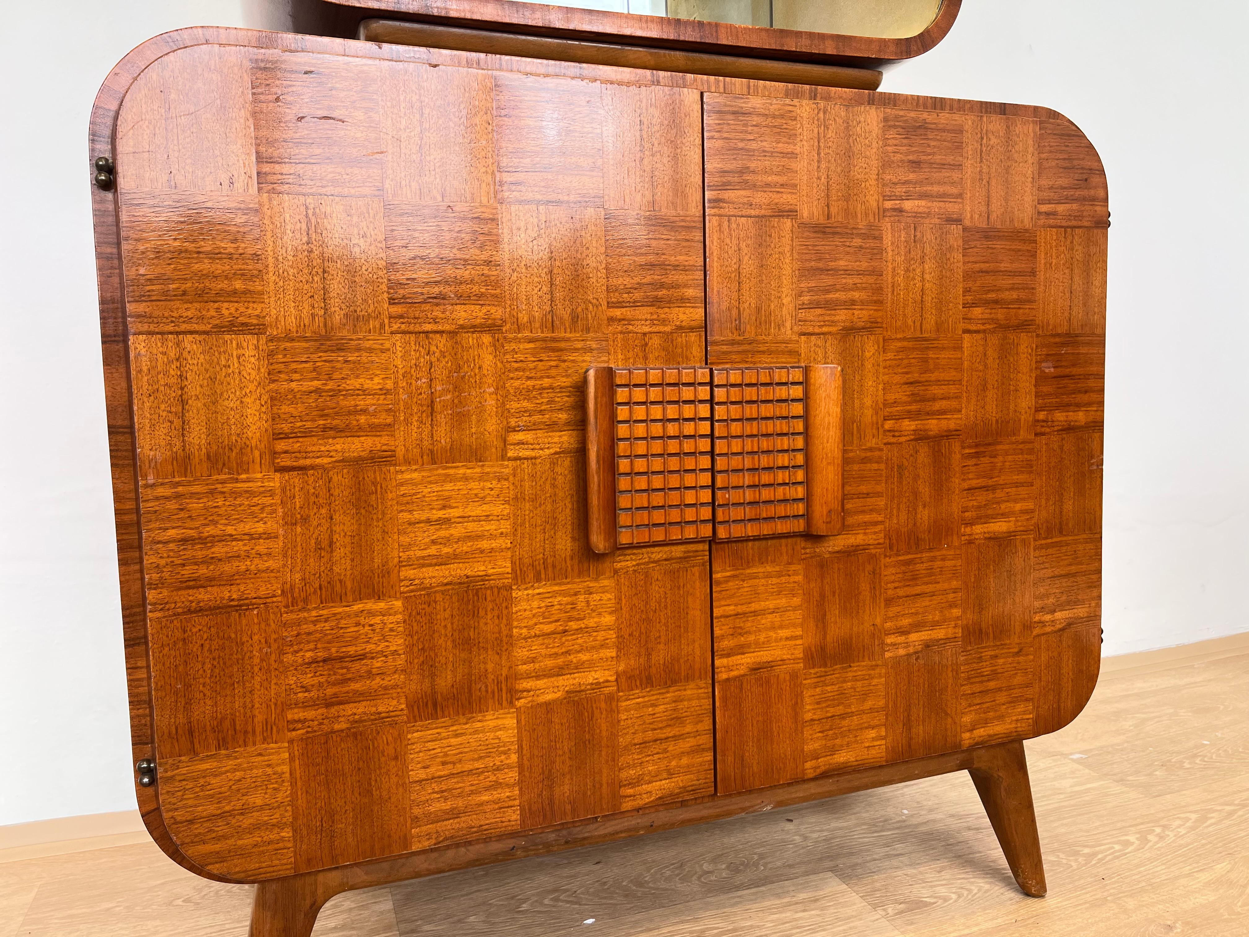 Czech Sideboard credence Cabinet by Jindřich Halabala, 1930s / UP zavody