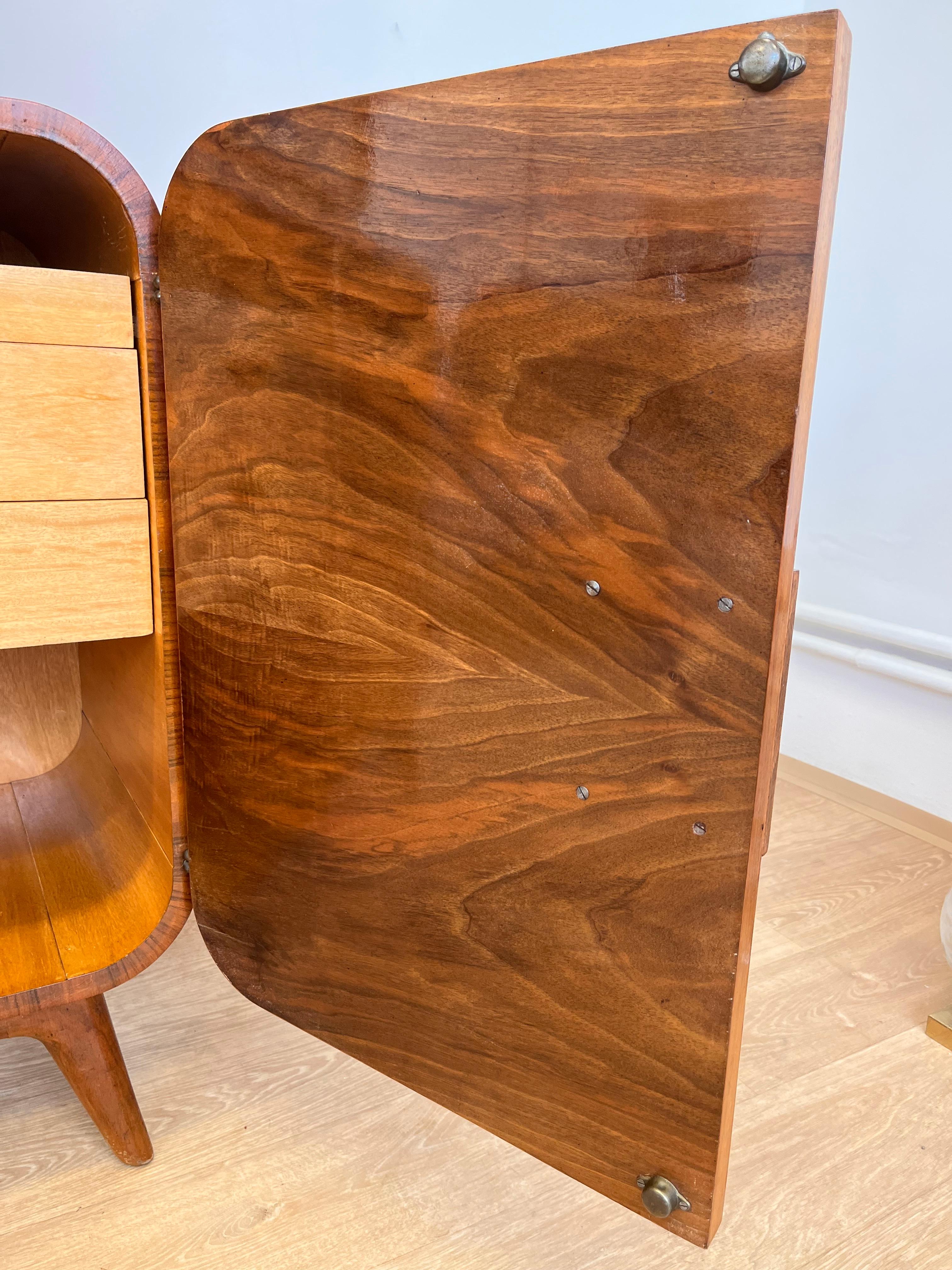 Wood Sideboard credence Cabinet by Jindřich Halabala, 1930s / UP zavody