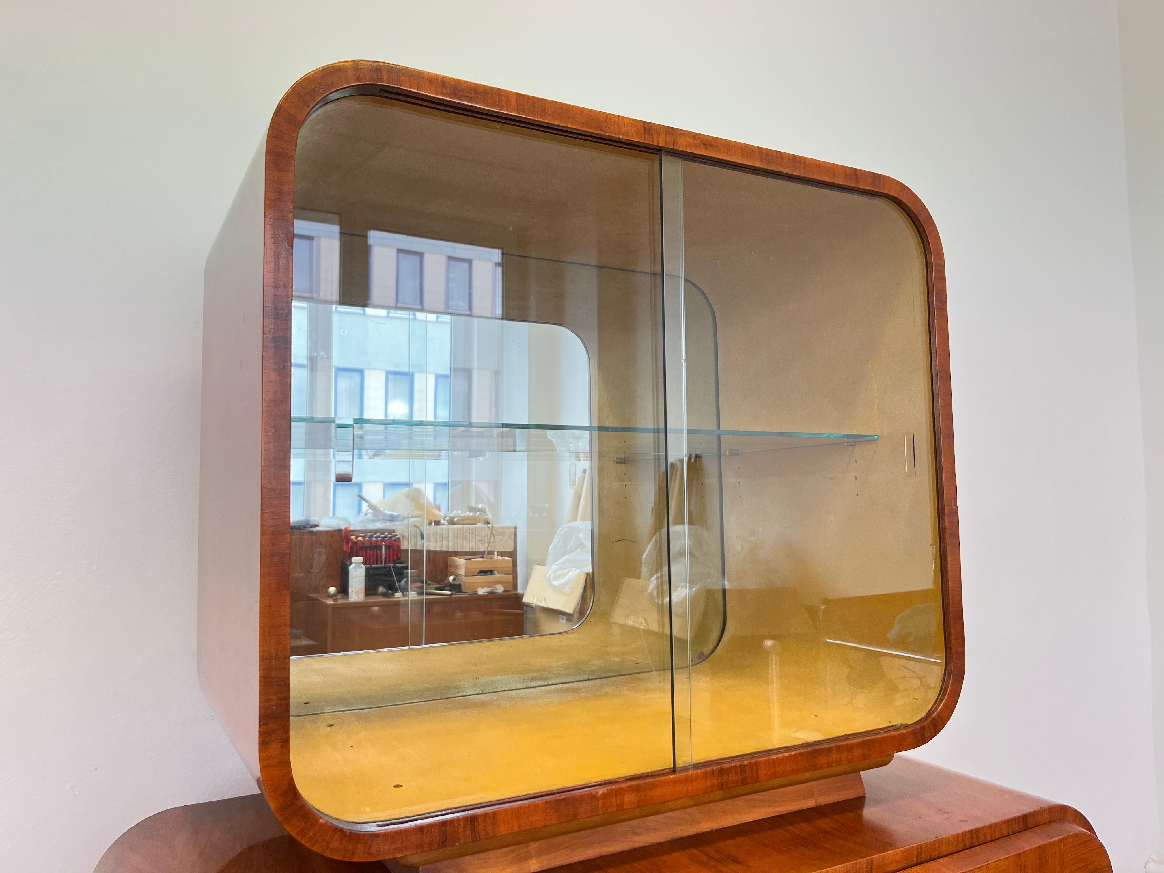 Sideboard credence Cabinet by Jindřich Halabala, 1930s / UP zavody 2