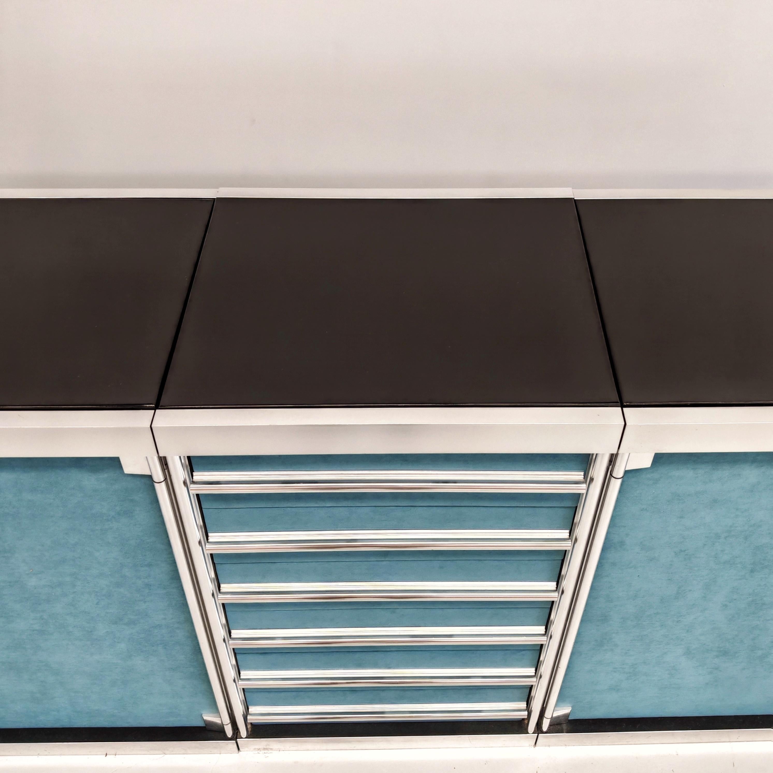 Sideboard modular credenza Guido Faleschini for i4 Mariani (Hermès) 1970's For Sale 4