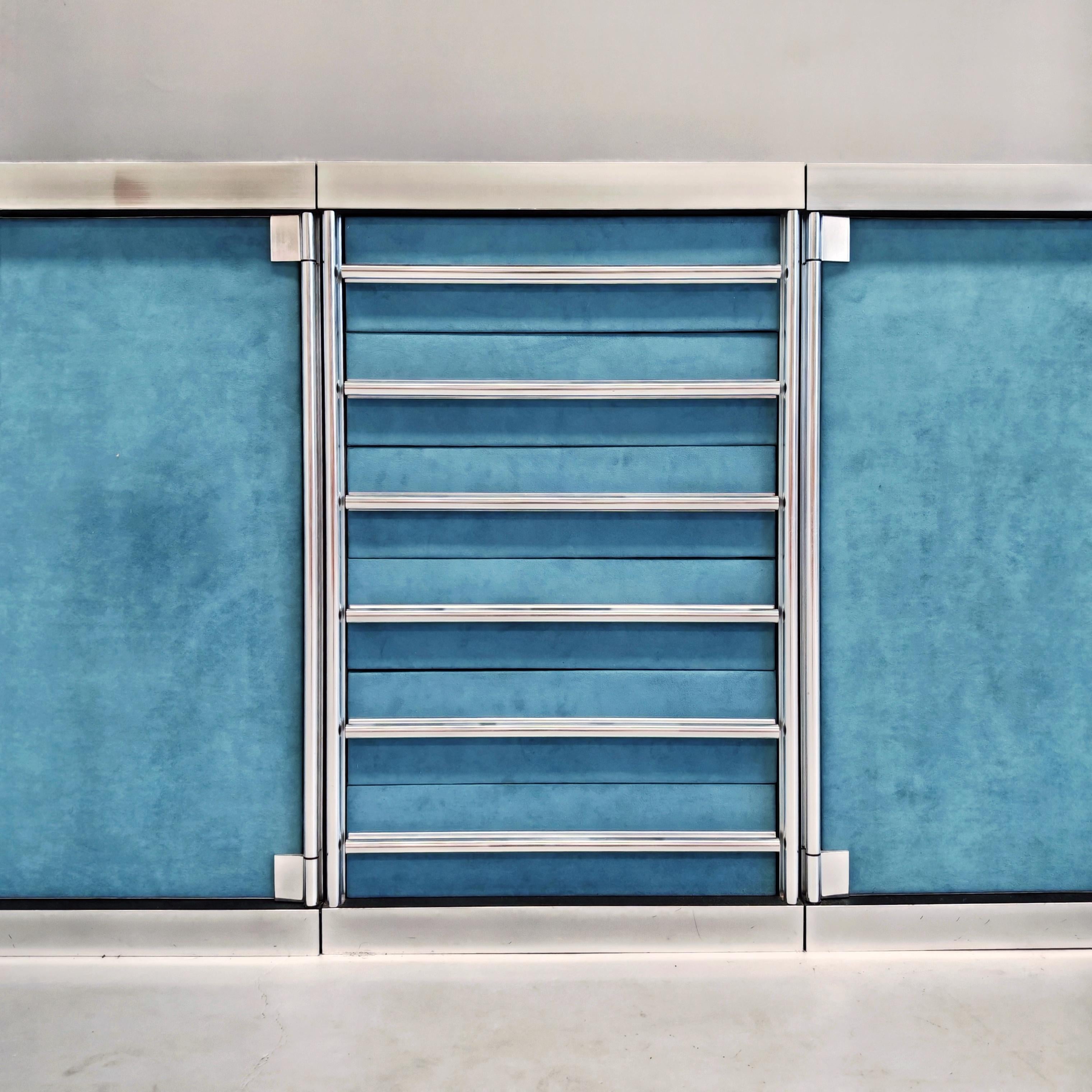 Mid-Century Modern Sideboard modular credenza Guido Faleschini for i4 Mariani (Hermès) 1970's For Sale