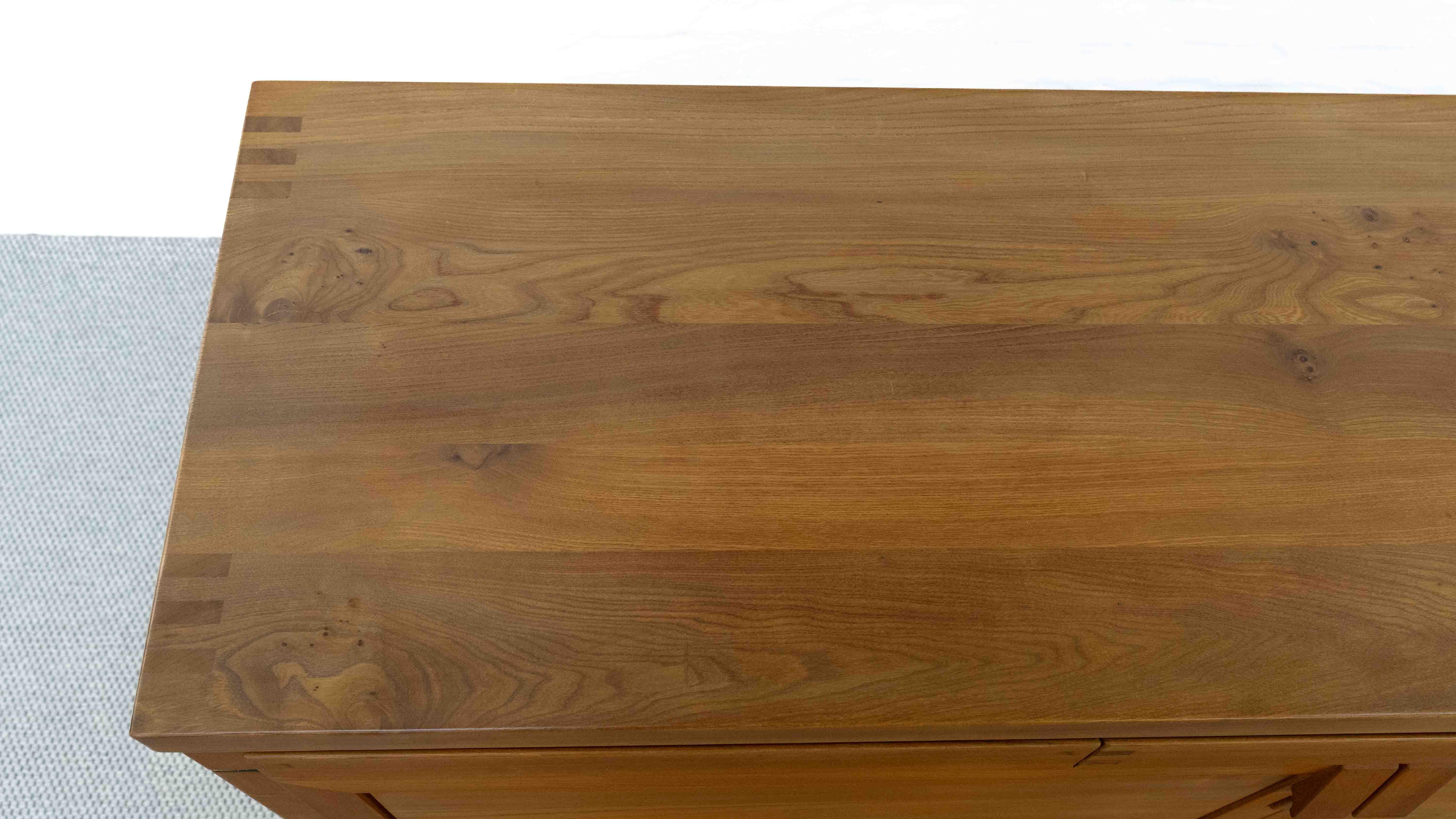 Sideboard / Credenza R08 by Pierre Chapo in Solid Elm For Sale 10