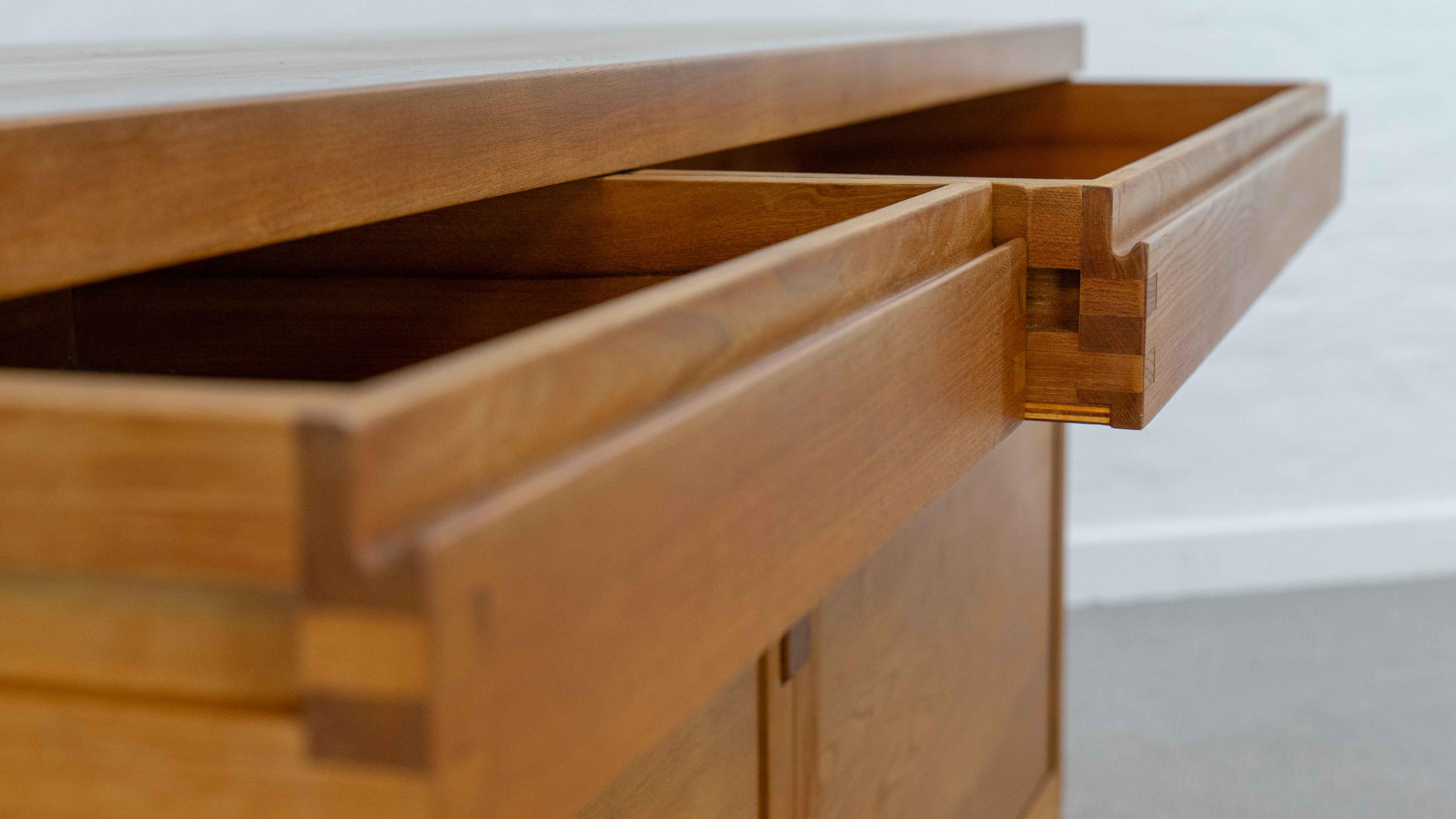 Sideboard / Credenza R08 by Pierre Chapo in Solid Elm For Sale 13