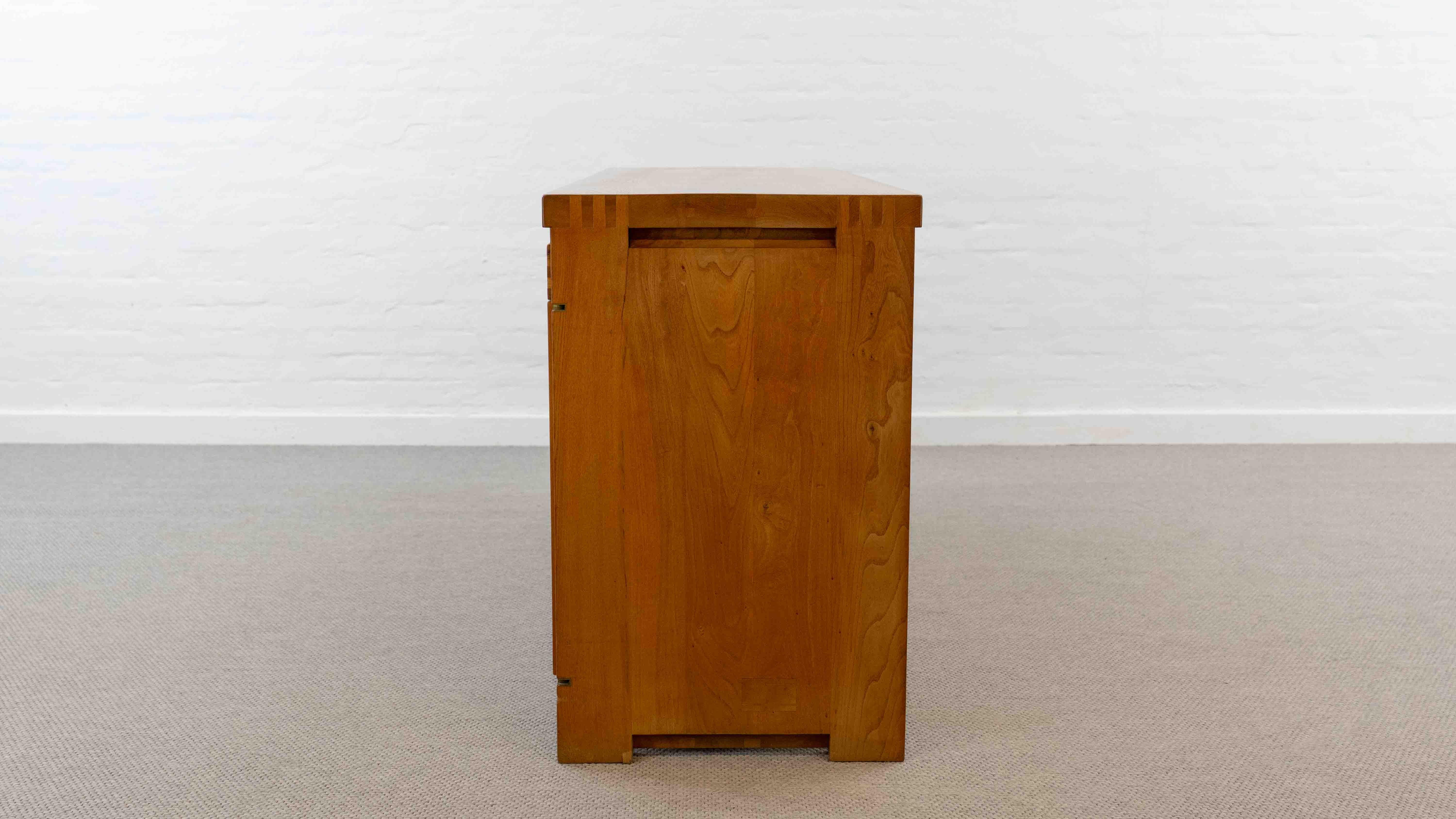 French Sideboard / Credenza R08 by Pierre Chapo in Solid Elm For Sale