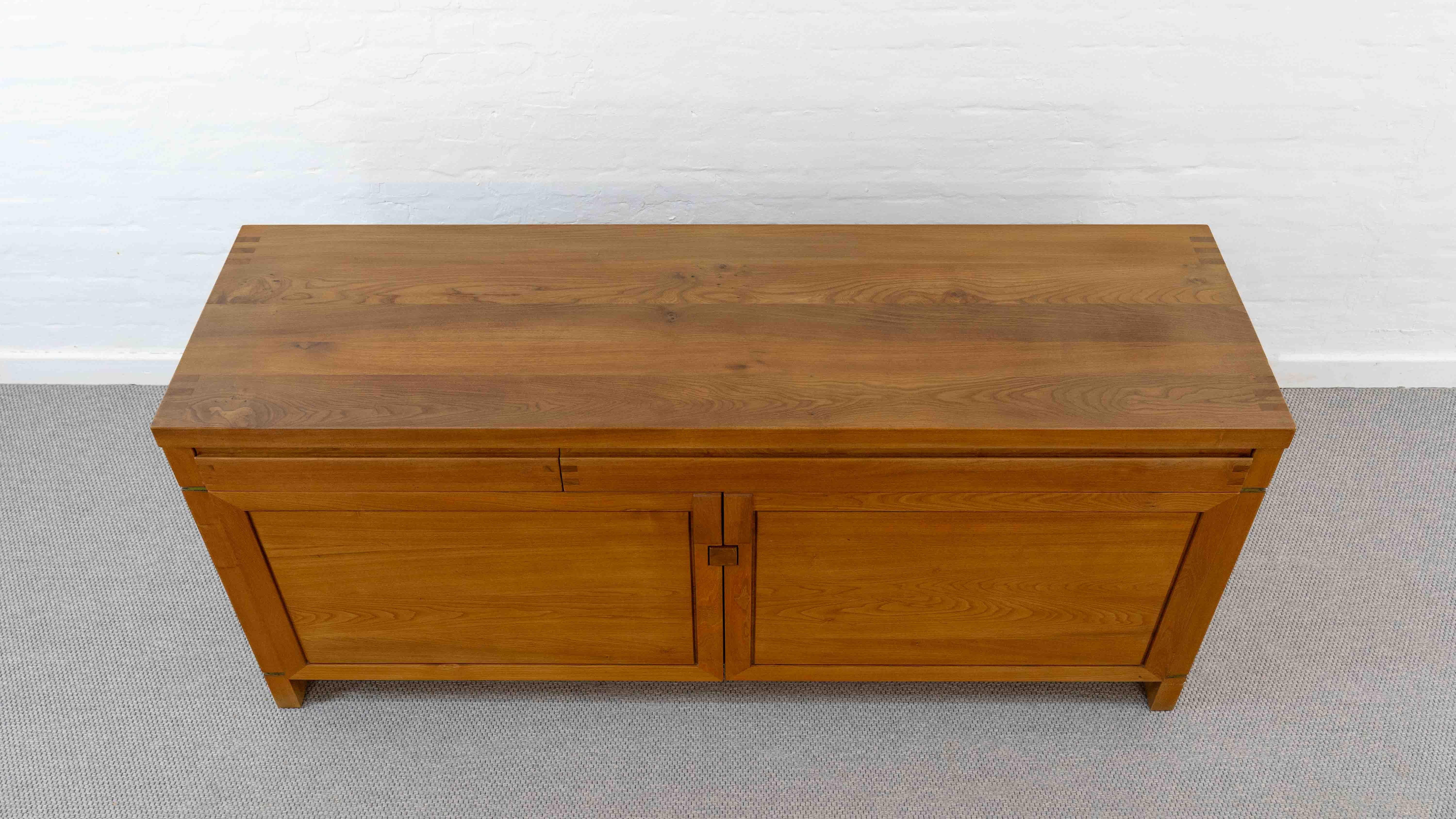 Sideboard / Credenza R08 by Pierre Chapo in Solid Elm For Sale 2