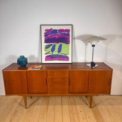 Danish four-drawer teak sideboard, 1960s
