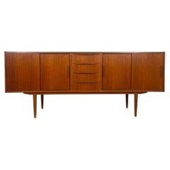 Danish four-drawer teak sideboard, 1960s