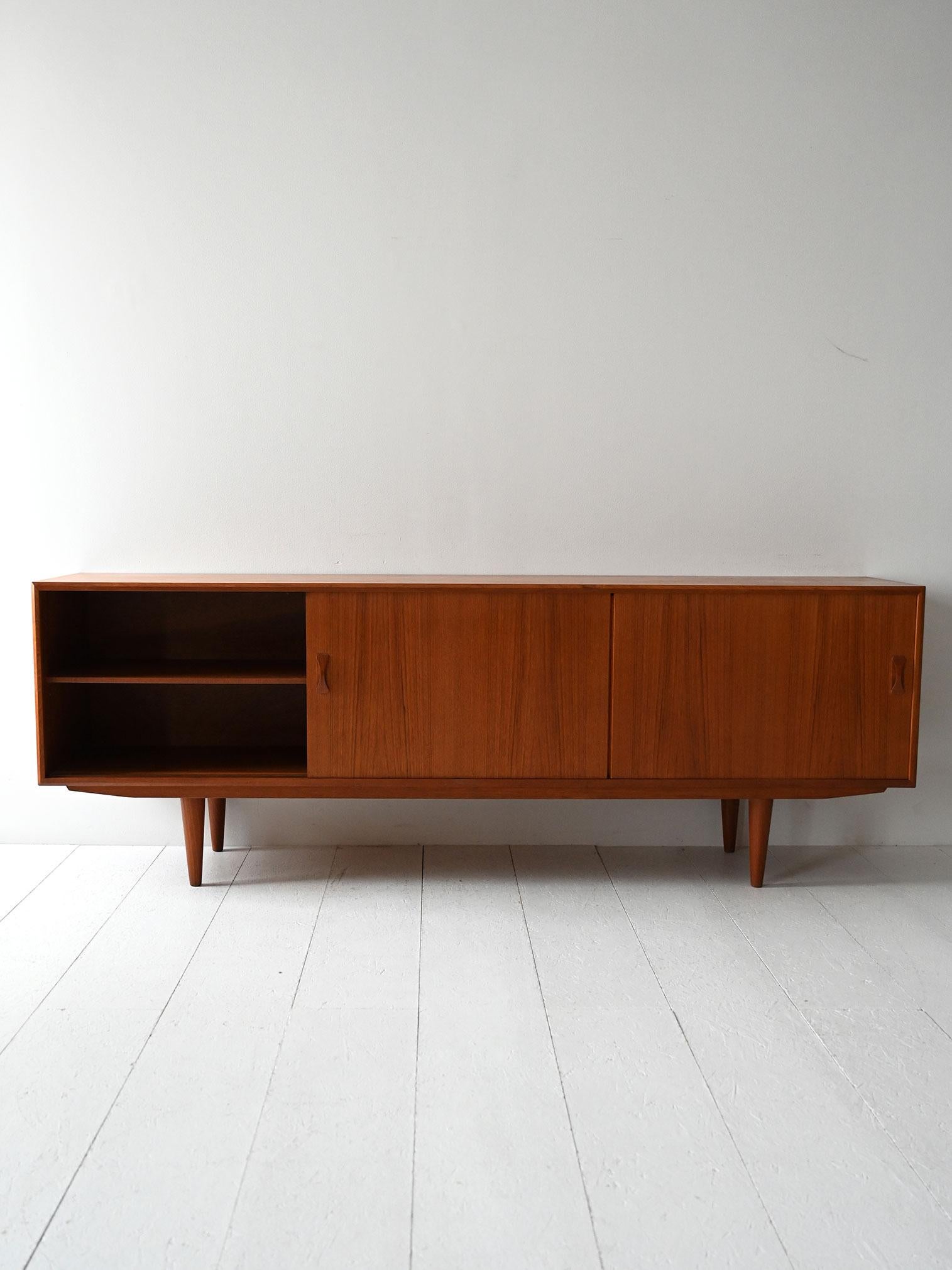 Scandinavian Modern Sideboard danese vintage Clausen & Søn in teak For Sale