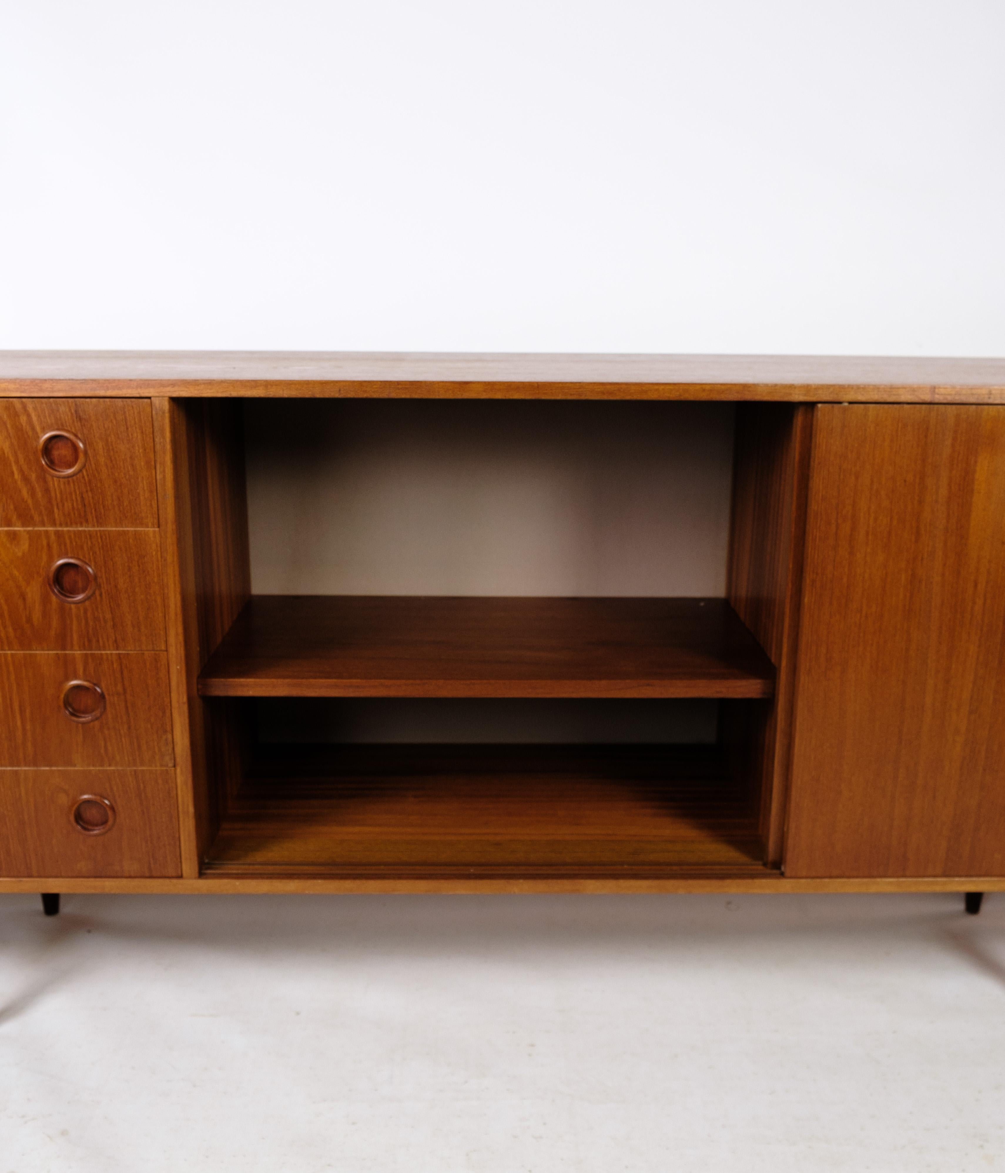 Sideboard Made In Teak, Danish Design From 1960s In Good Condition For Sale In Lejre, DK