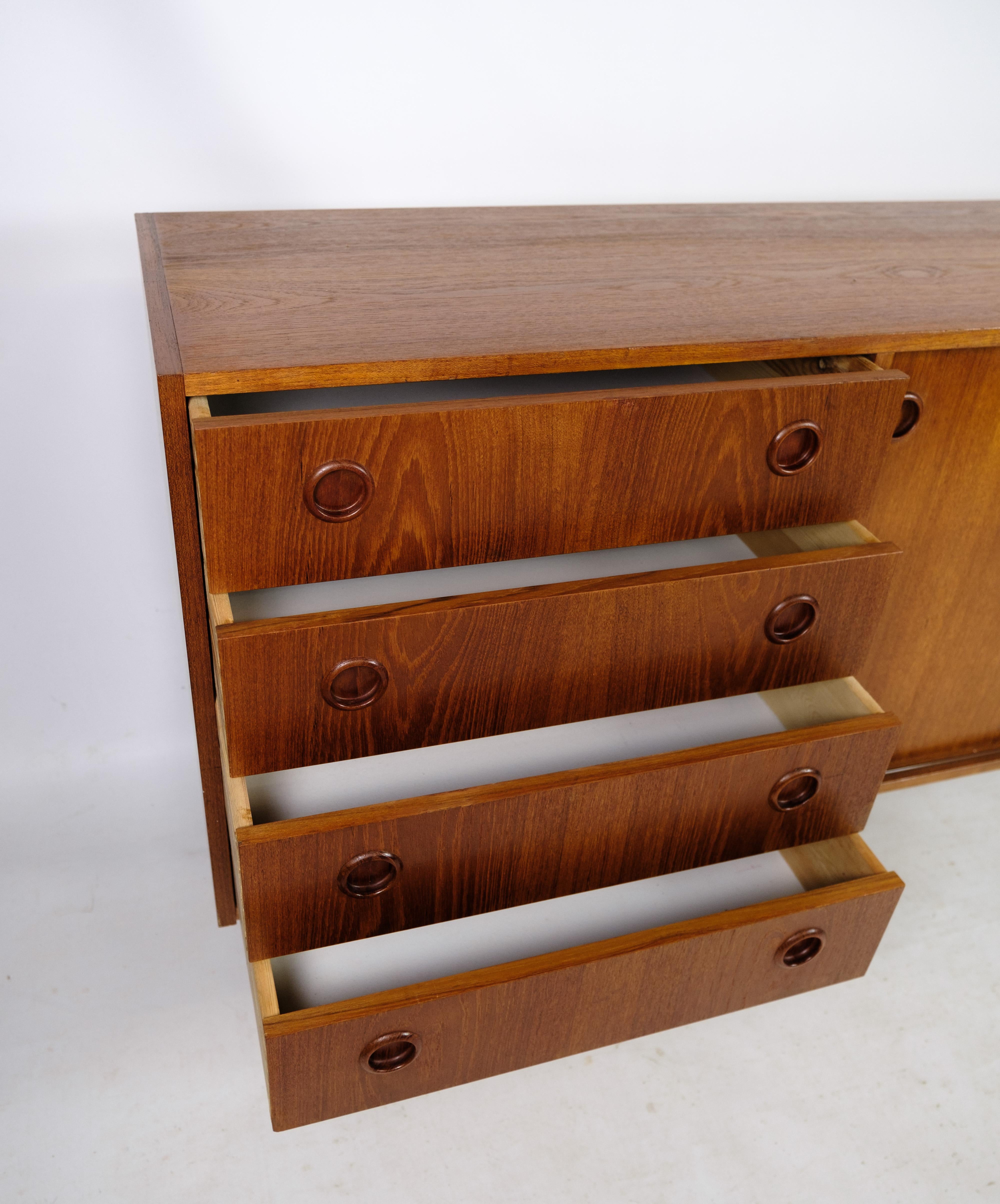 Mid-20th Century Sideboard Made In Teak, Danish Design From 1960s For Sale