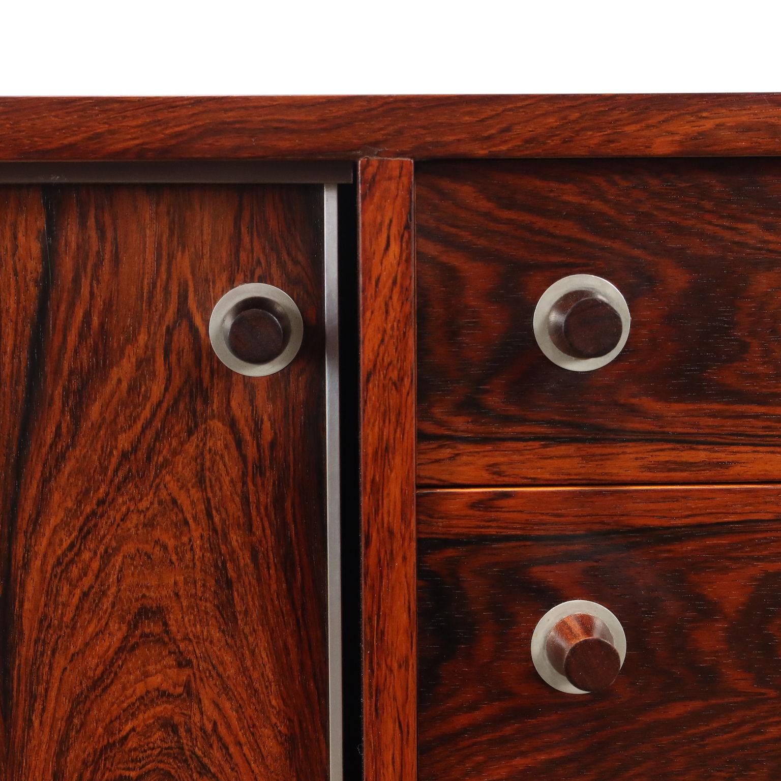 Placage Buffet des années 1960 du centre en vente