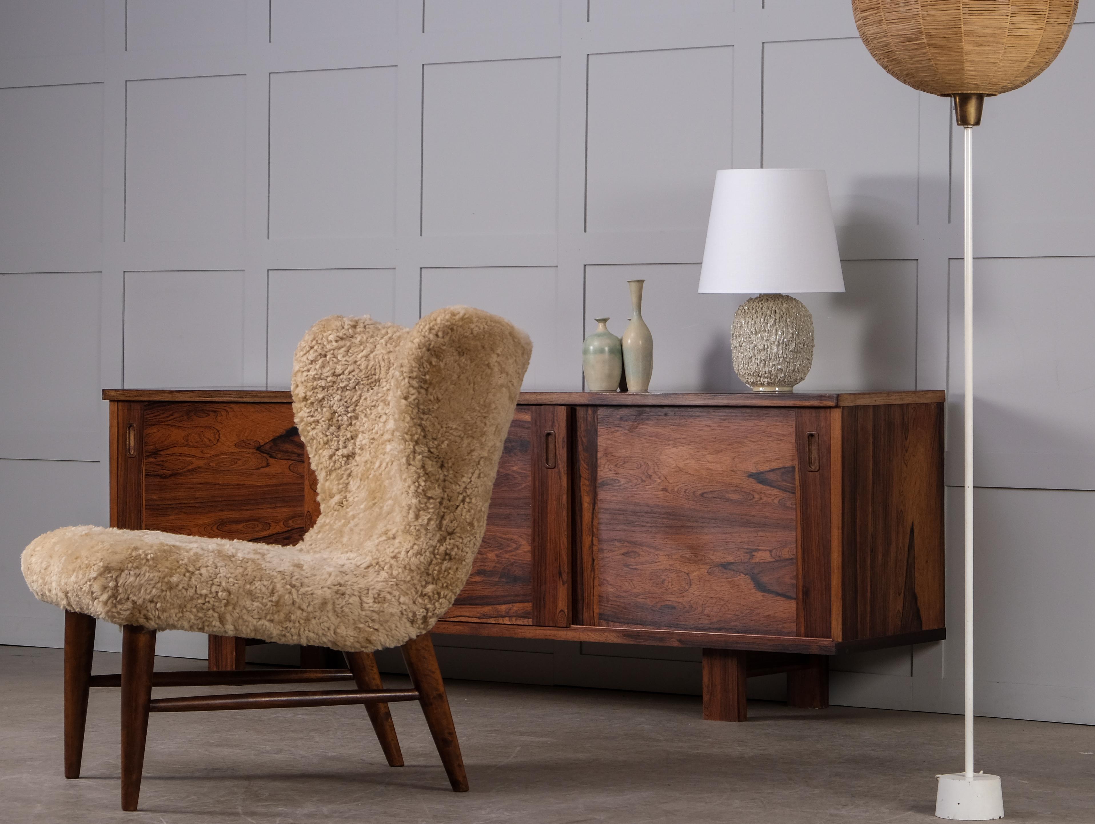 Rare sideboard produced in Denmark, 1960s.