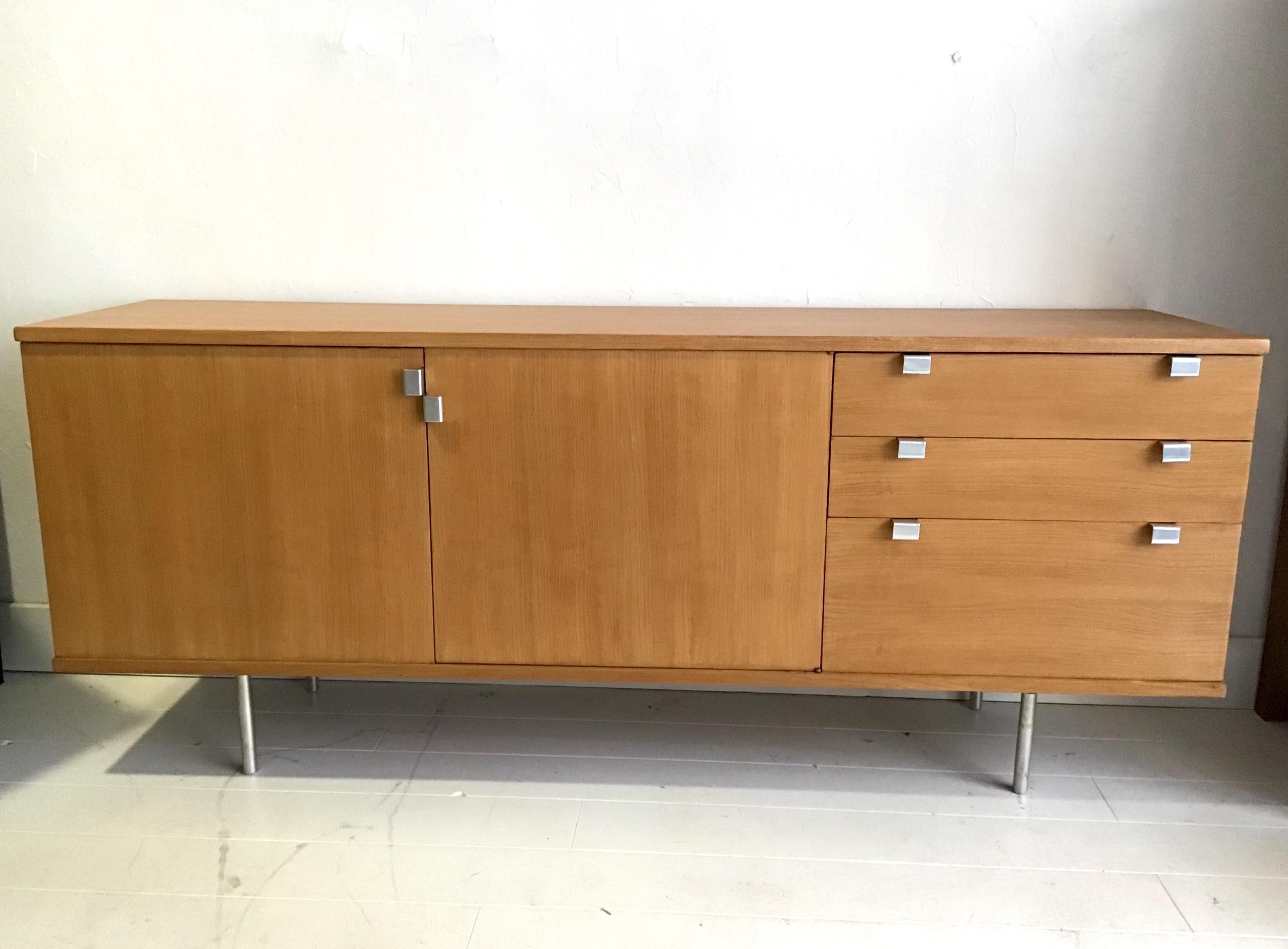 French Sideboard Design By Alain Richard Circa 1950 produced by Meubles TV For Sale