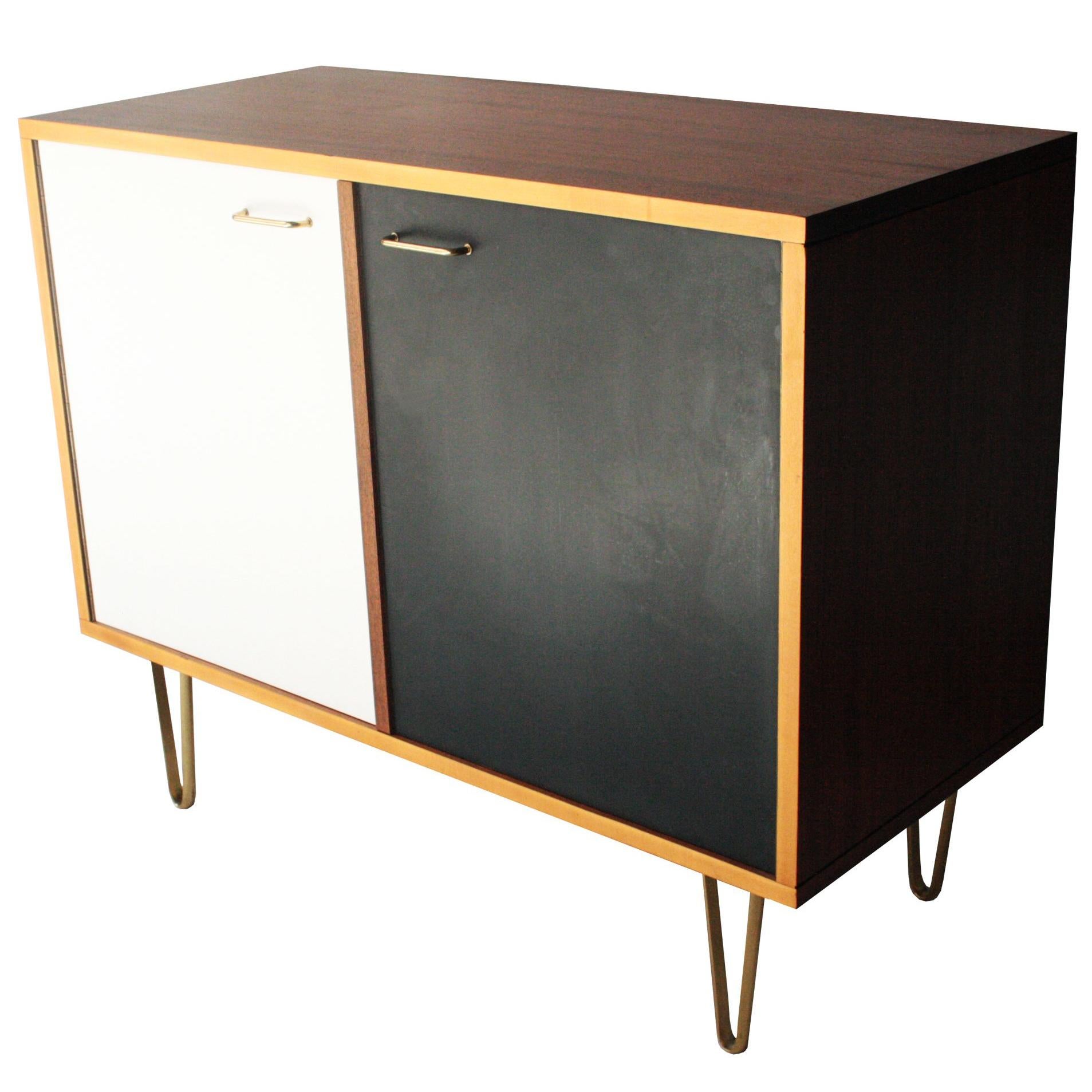 Sideboard Designed by Alfred Hendricks with Brass Details. Belgium, 1960